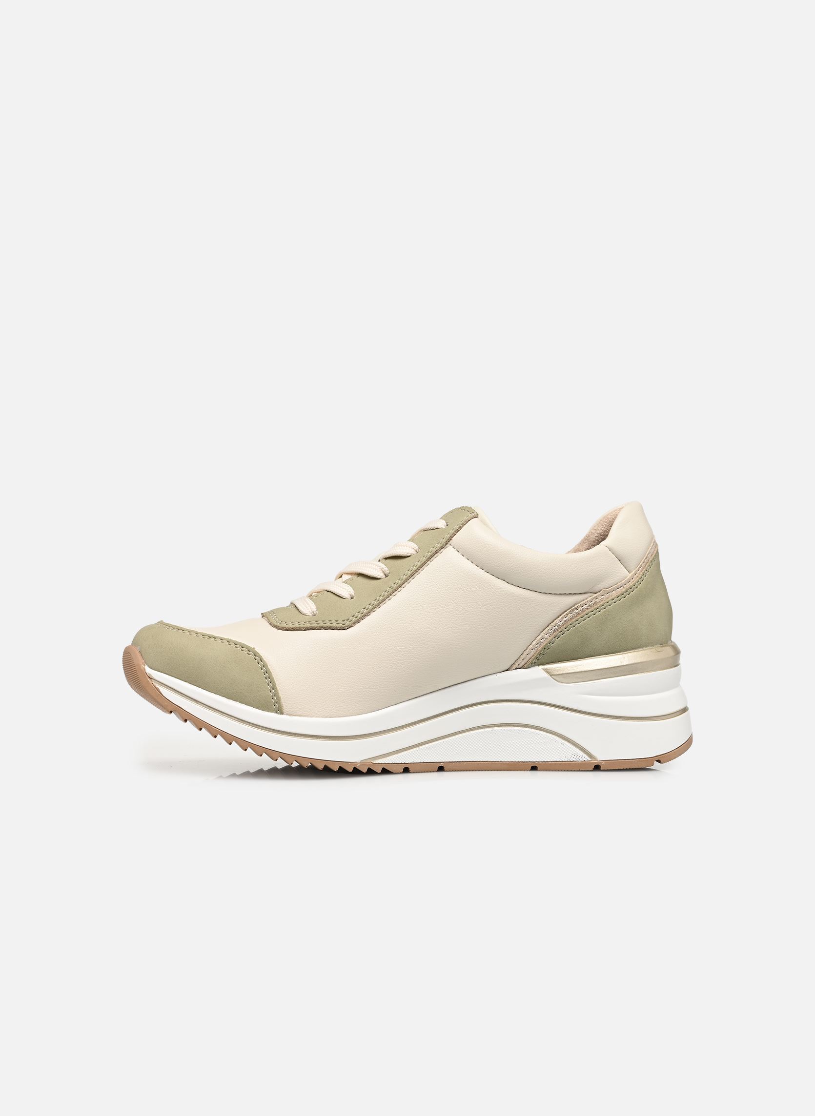 Sleehak sneakers D0T01 dames groen Remonte Sleehak sneakers D0T01 dames groen SALBEI/OFFWHITE/MUSCHEL/OFFWHI
