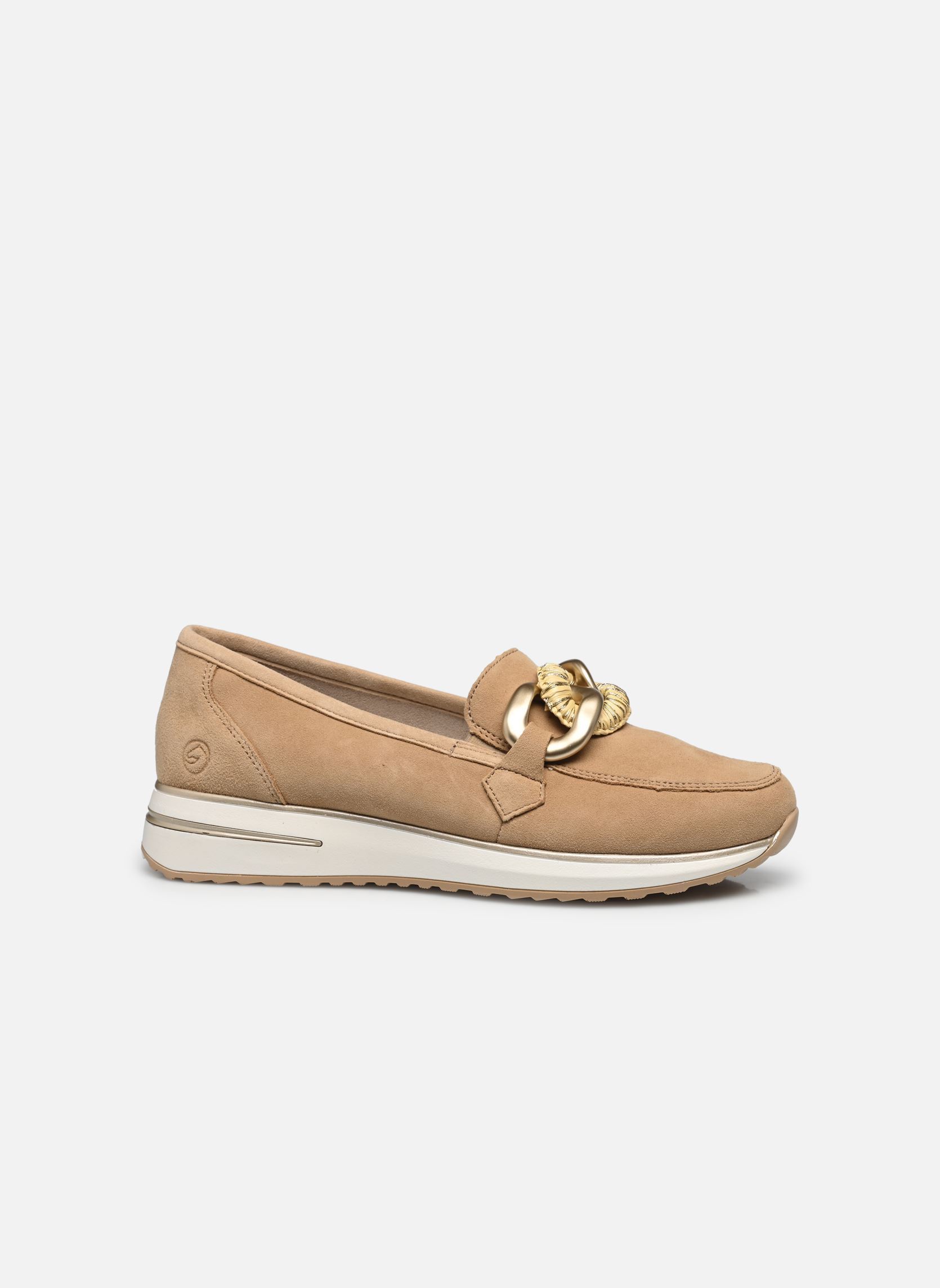 Mocassins D1G11 femme beige Remonte Mocassins D1G11 femme beige SEPIA