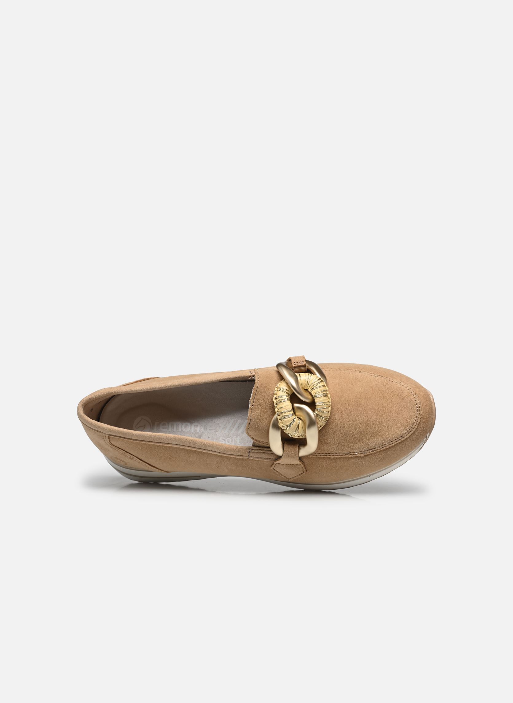 Mocassins D1G11 femme beige Remonte Mocassins D1G11 femme beige SEPIA