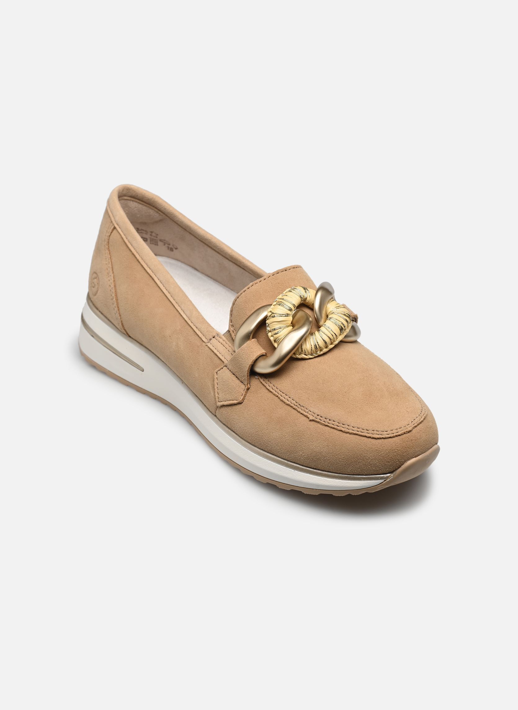 Mocassins D1G11 femme beige Remonte Mocassins D1G11 femme beige SEPIA