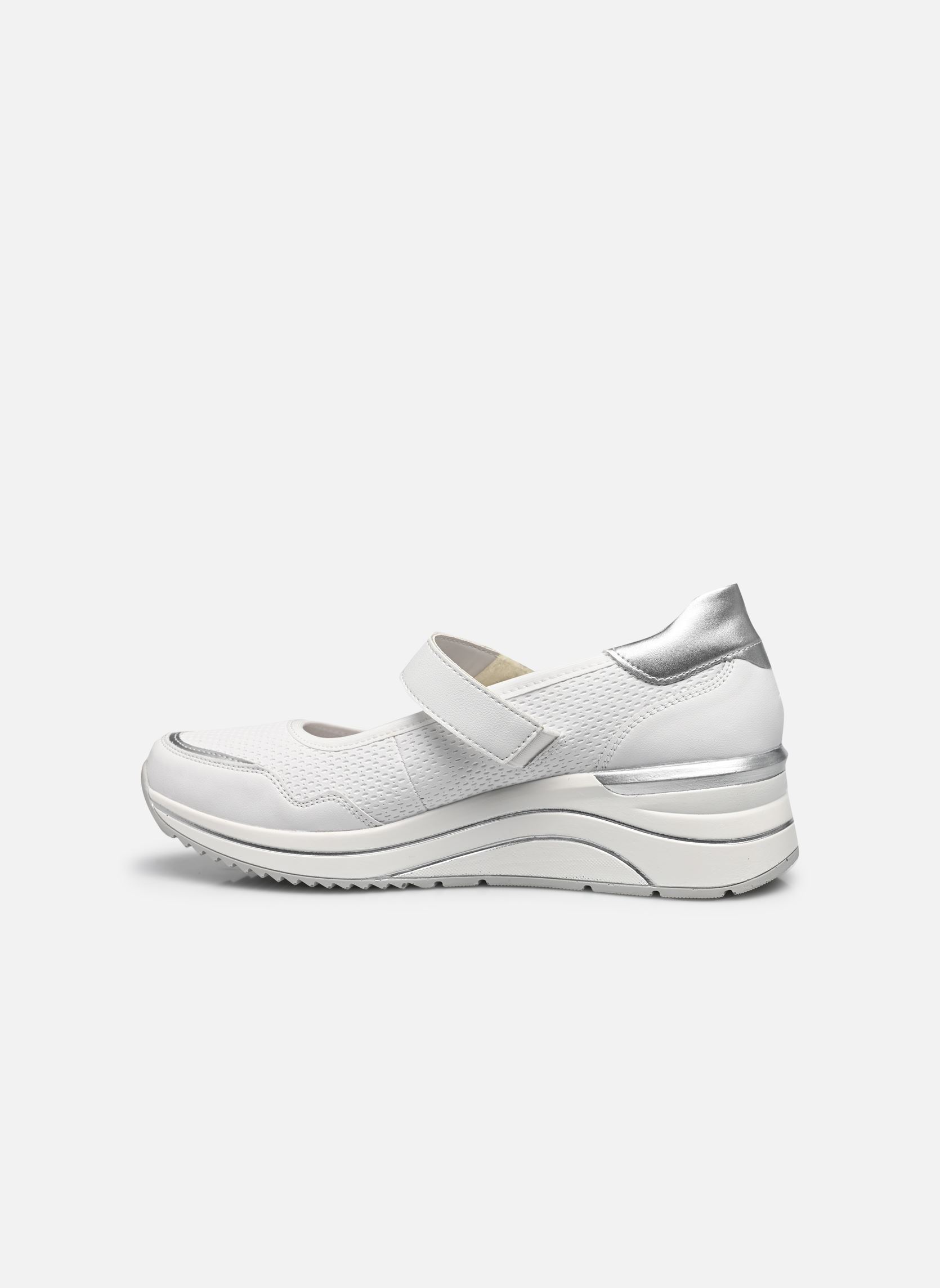 Plateau-Sneaker D0T13 damen weiß Remonte Plateau-Sneaker D0T13 damen weiß WEISS/SILVER/WEISS
