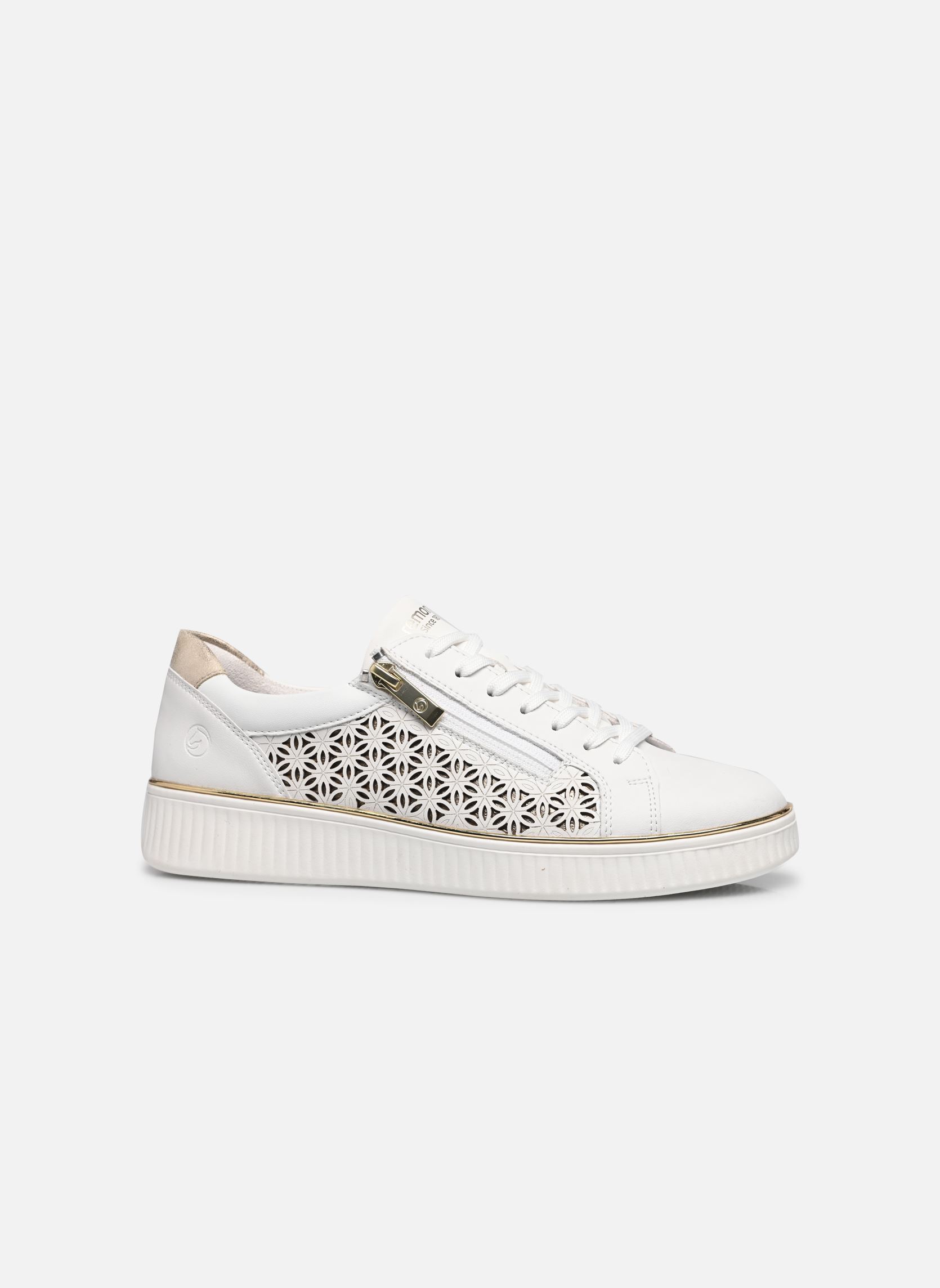 Sneakers basse D2E03 donna bianco Remonte Sneakers basse D2E03 donna bianco WEISS/LIGHTGOLD/MUSCHEL/WHITE