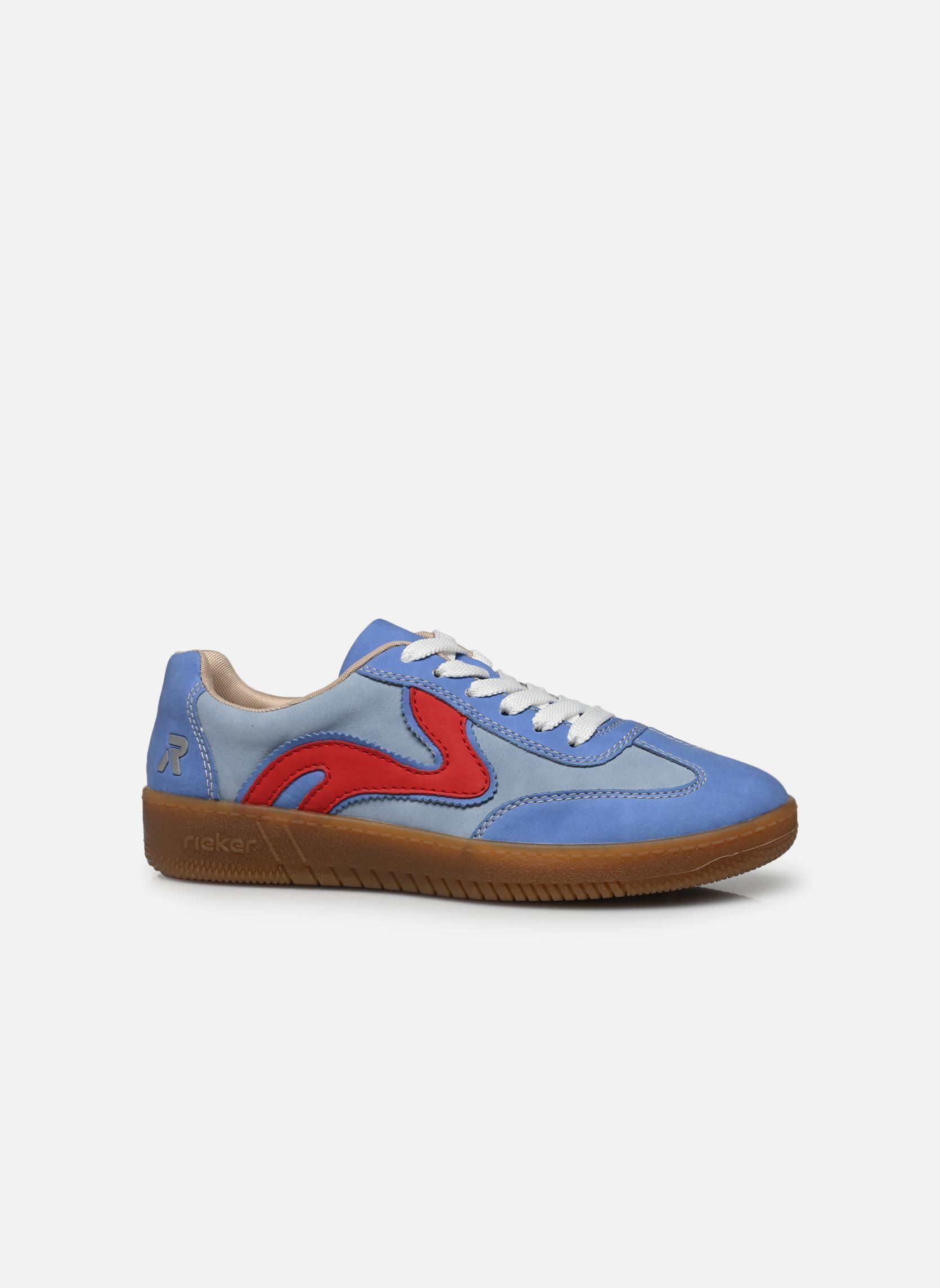 Niedrige Sneaker M5512 damen blau Rieker Niedrige Sneaker M5512 damen blau BLAU/AQUA/SCARLET