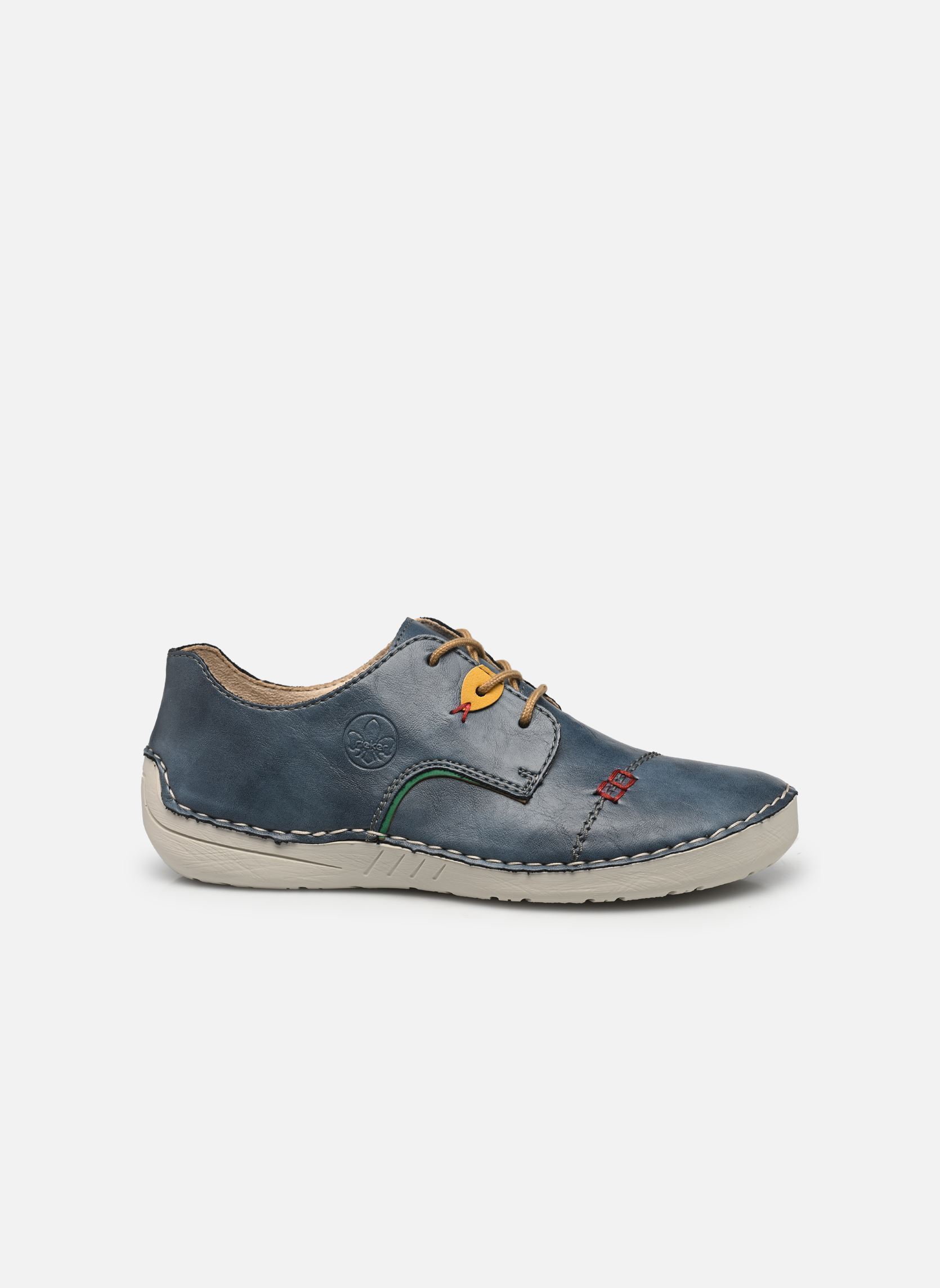 Baskets basses 52528 femme bleu Rieker Baskets basses 52528 femme bleu ROYAL/SMARAGD/GELB