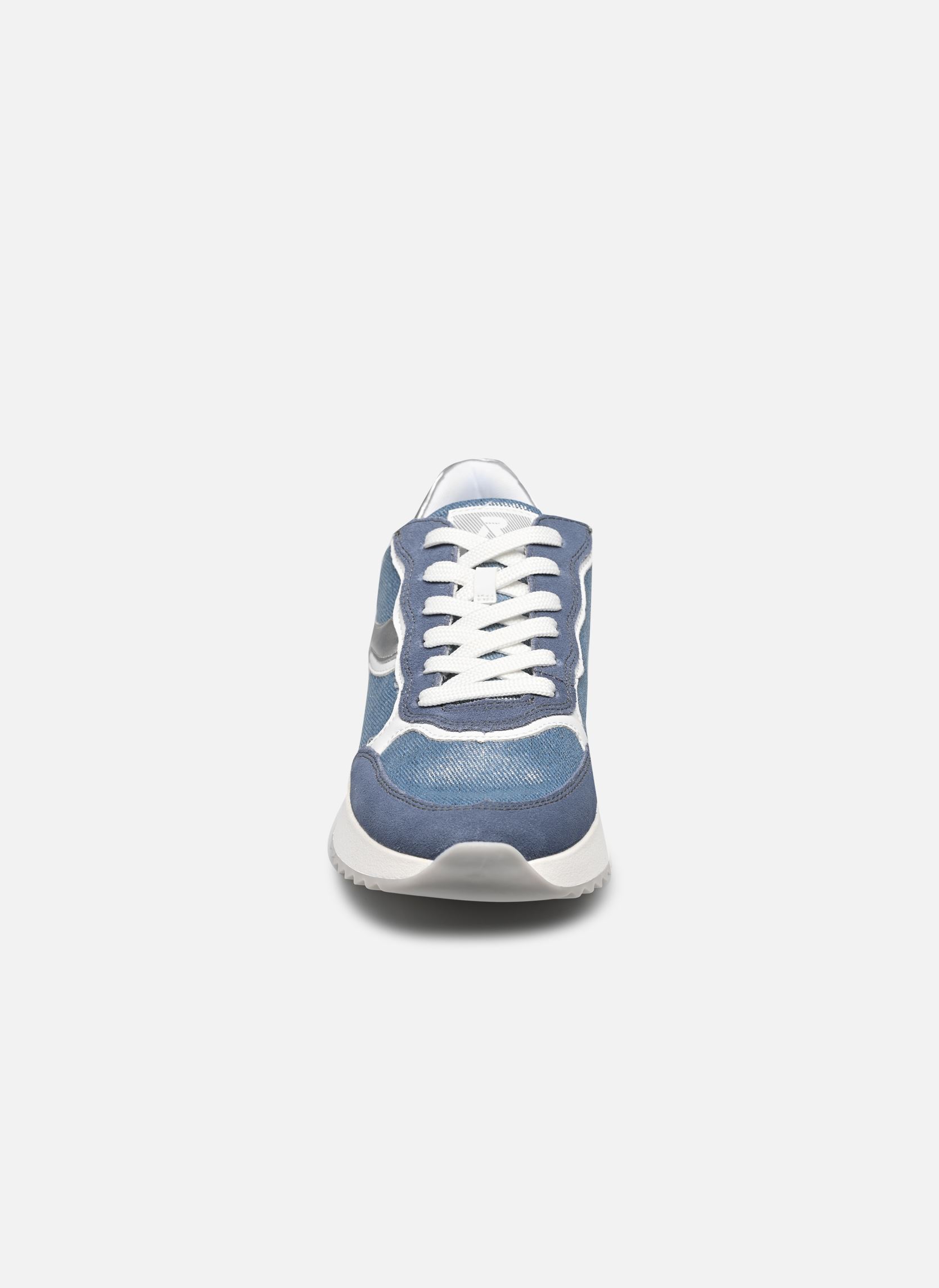 Lage sneakers W1307 dames blauw Rieker Lage sneakers W1307 dames blauw JEANS/JEANS-SILVER/WEISS/SILVE