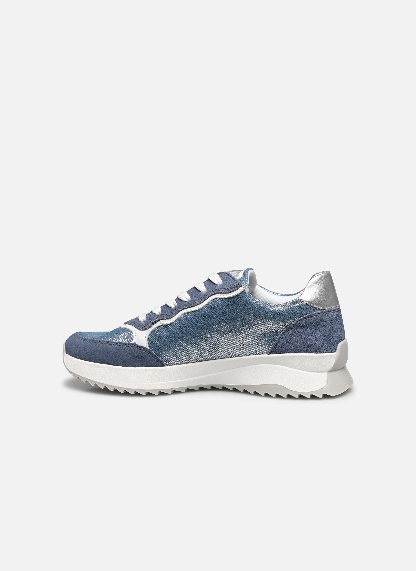Lage sneakers W1307 dames blauw Rieker Lage sneakers W1307 dames blauw JEANS/JEANS-SILVER/WEISS/SILVE