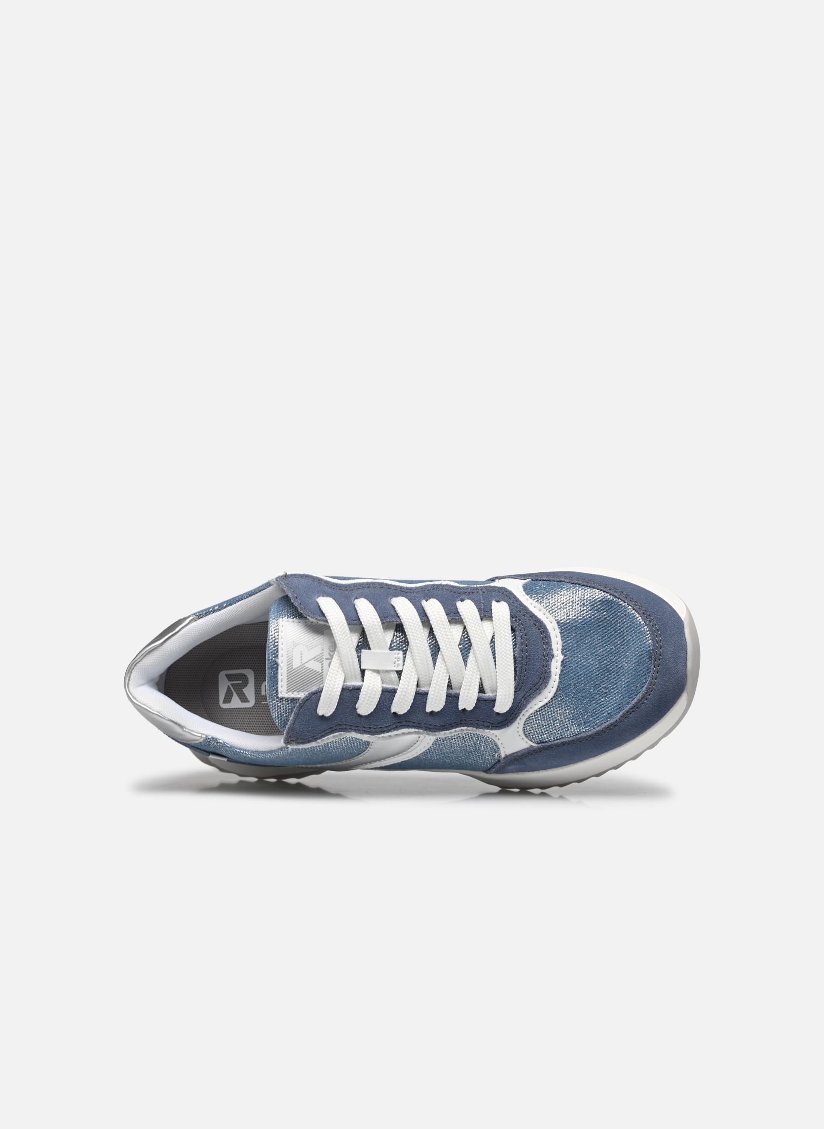 Lage sneakers W1307 dames blauw Rieker Lage sneakers W1307 dames blauw JEANS/JEANS-SILVER/WEISS/SILVE