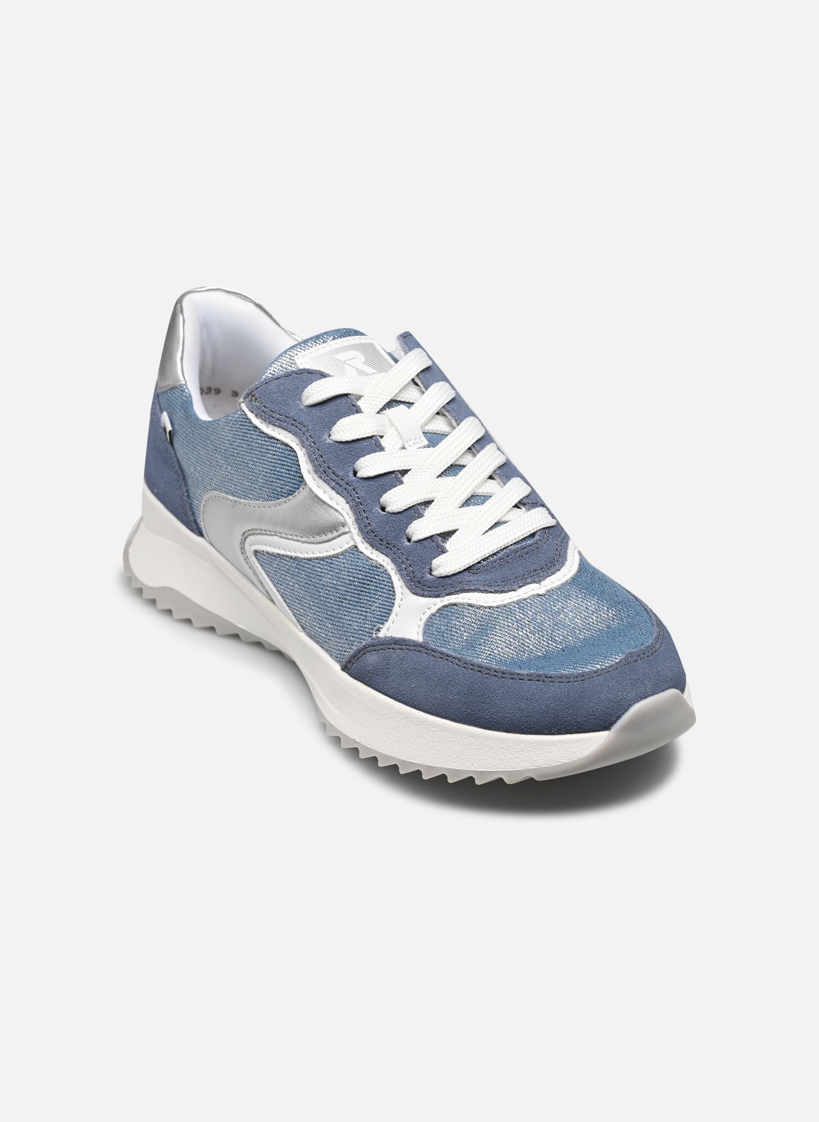 Lage sneakers W1307 dames blauw Rieker Lage sneakers W1307 dames blauw JEANS/JEANS-SILVER/WEISS/SILVE