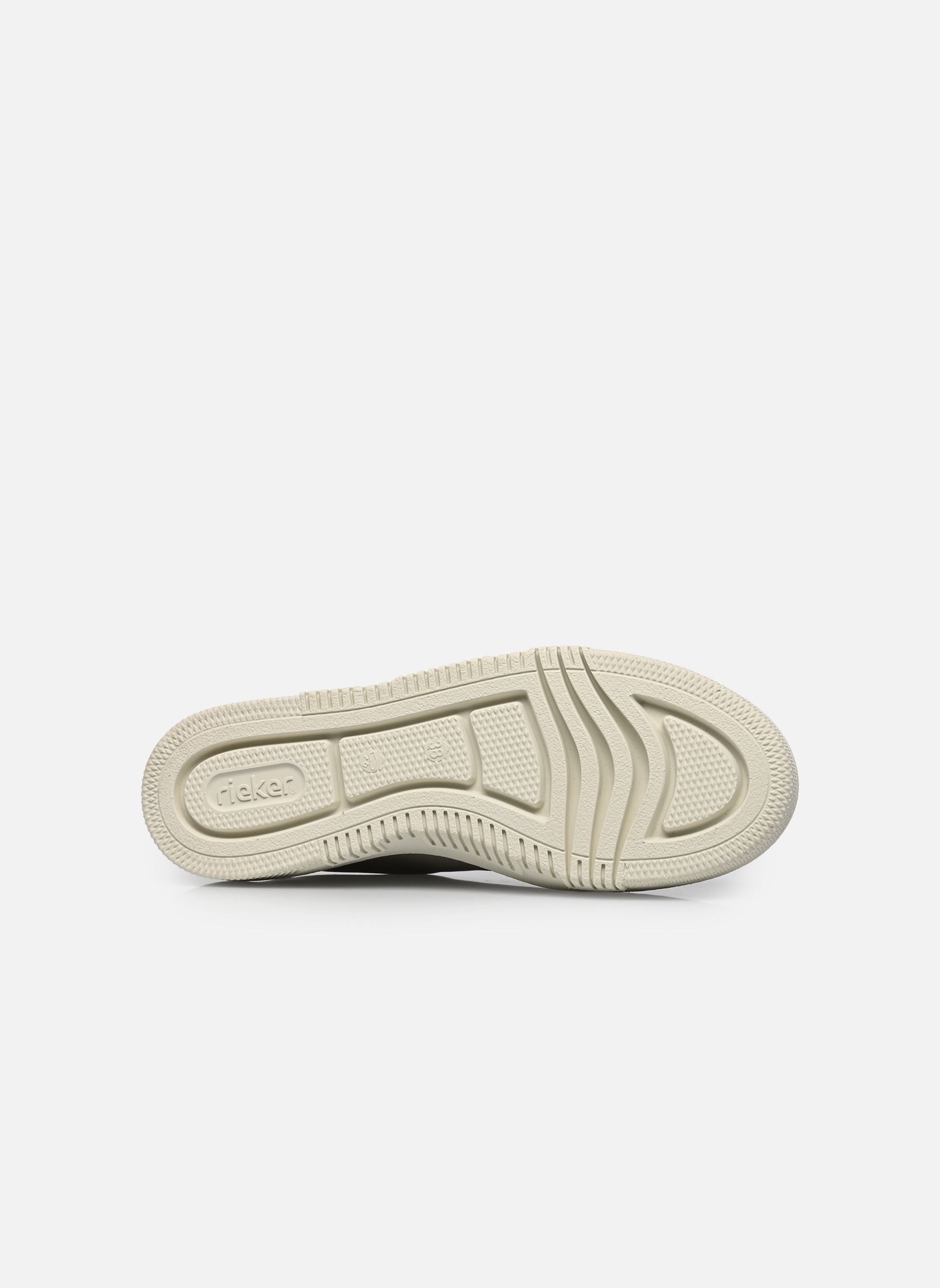Sleehak sneakers M1912 dames wit Rieker Sleehak sneakers M1912 dames wit CREMA/OFFWHITE/MUSCHEL/PORZELL