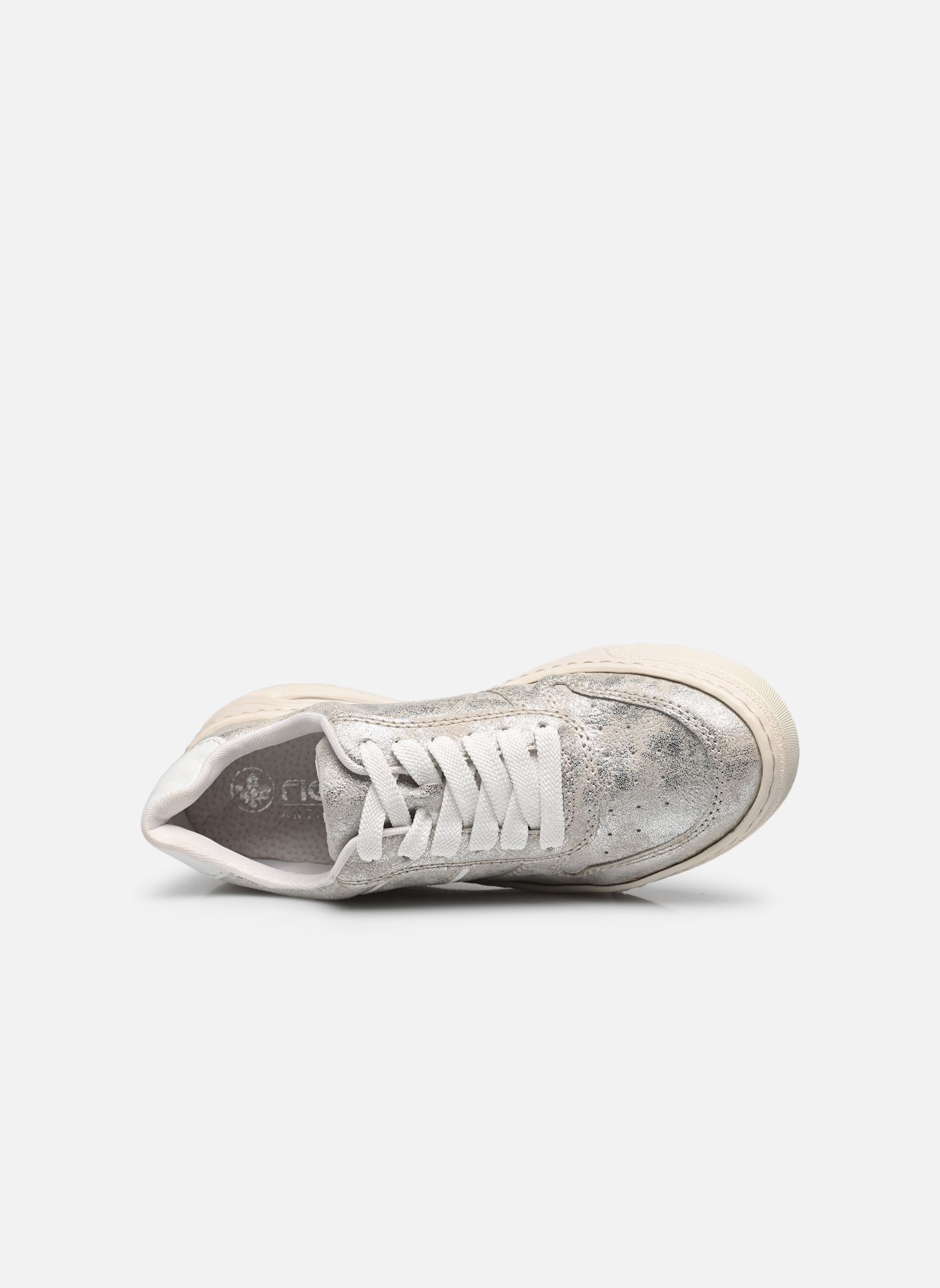 Lage sneakers N6402 dames zilver Rieker Lage sneakers N6402 dames zilver FOG-SILVER/WEISS