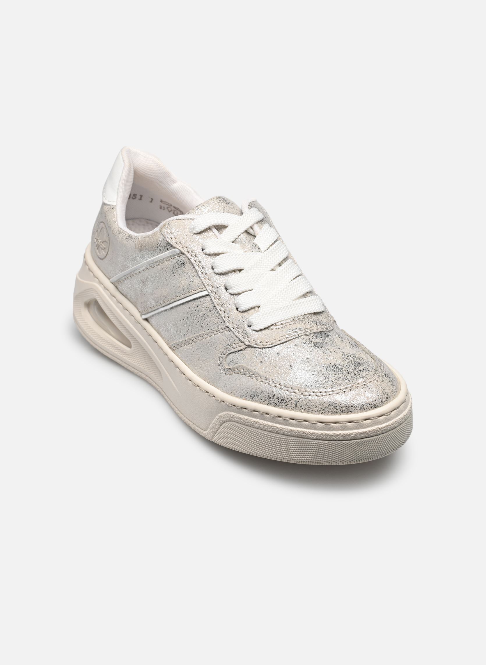 Lage sneakers N6402 dames zilver Rieker Lage sneakers N6402 dames zilver FOG-SILVER/WEISS