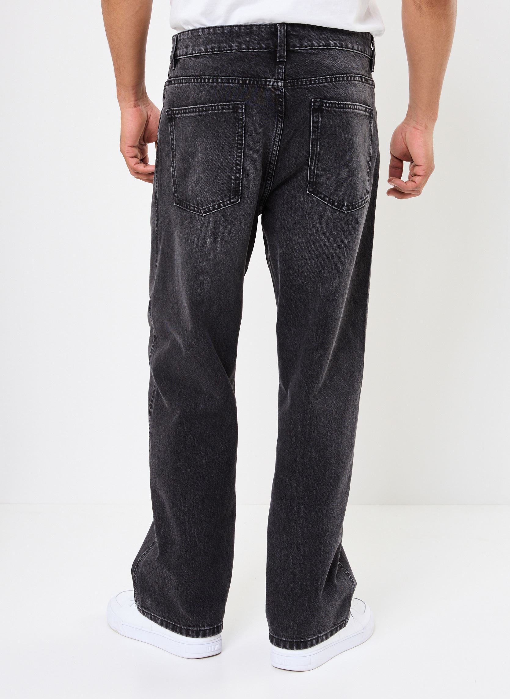 Wijde jeans / Flared Jeans PARISIEN large heren zwart Marvin&Co Wijde jeans / Flared Jeans PARISIEN large heren zwart DENIM SNOW BLACK