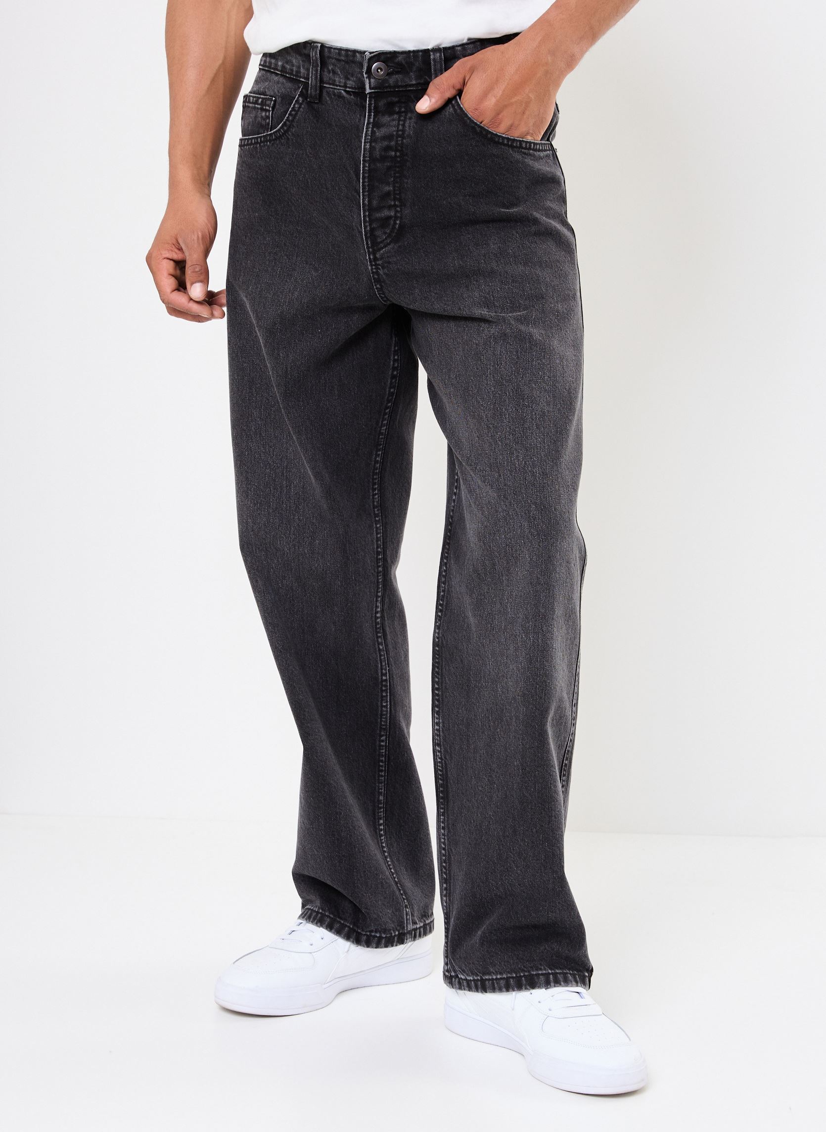 Wijde jeans / Flared Jeans PARISIEN large heren zwart Marvin&Co Wijde jeans / Flared Jeans PARISIEN large heren zwart DENIM SNOW BLACK
