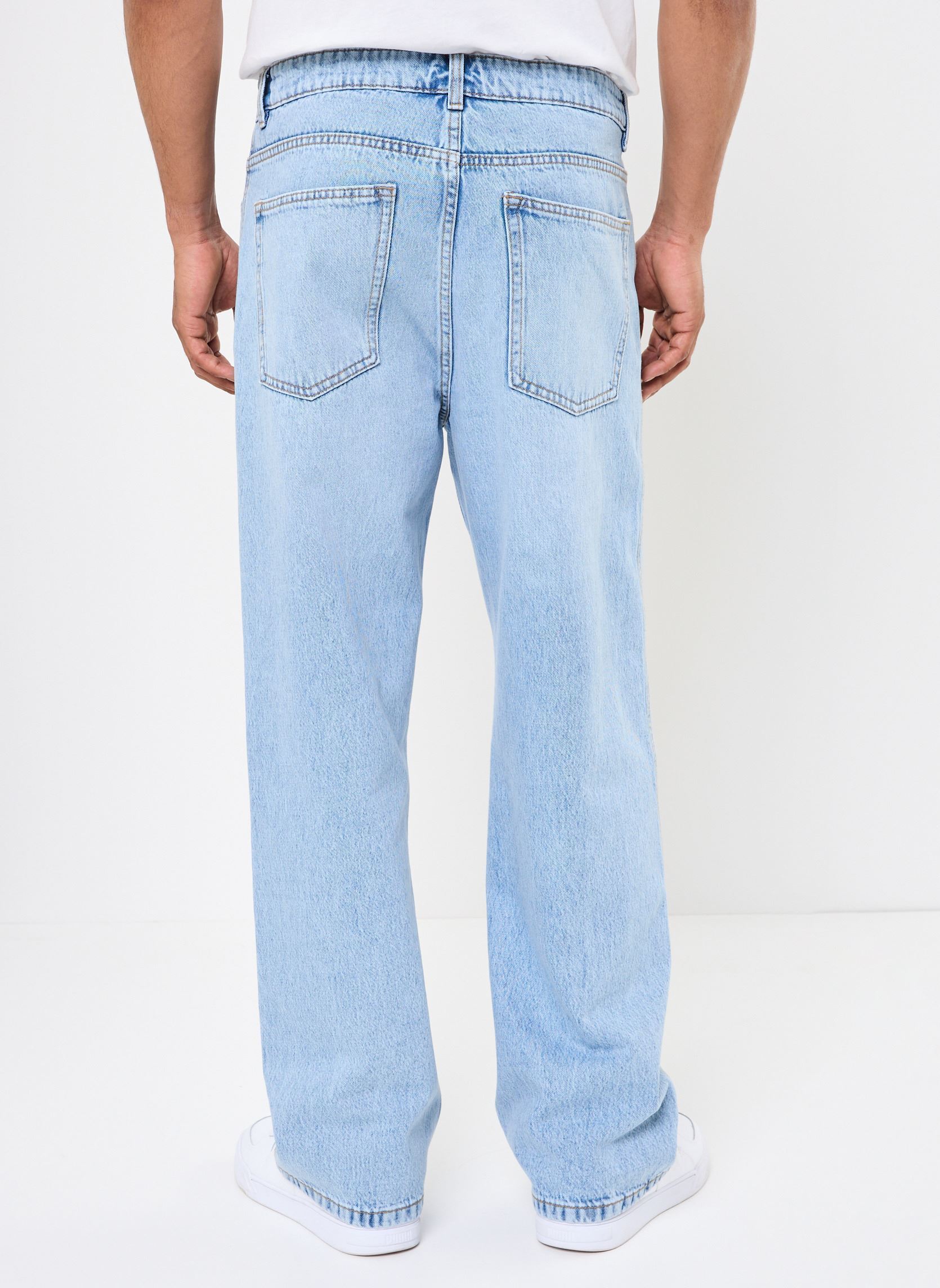 Wijde jeans / Flared Jeans PARISIEN large heren blauw Marvin&Co Wijde jeans / Flared Jeans PARISIEN large heren blauw DENIM SNOW BLEACH