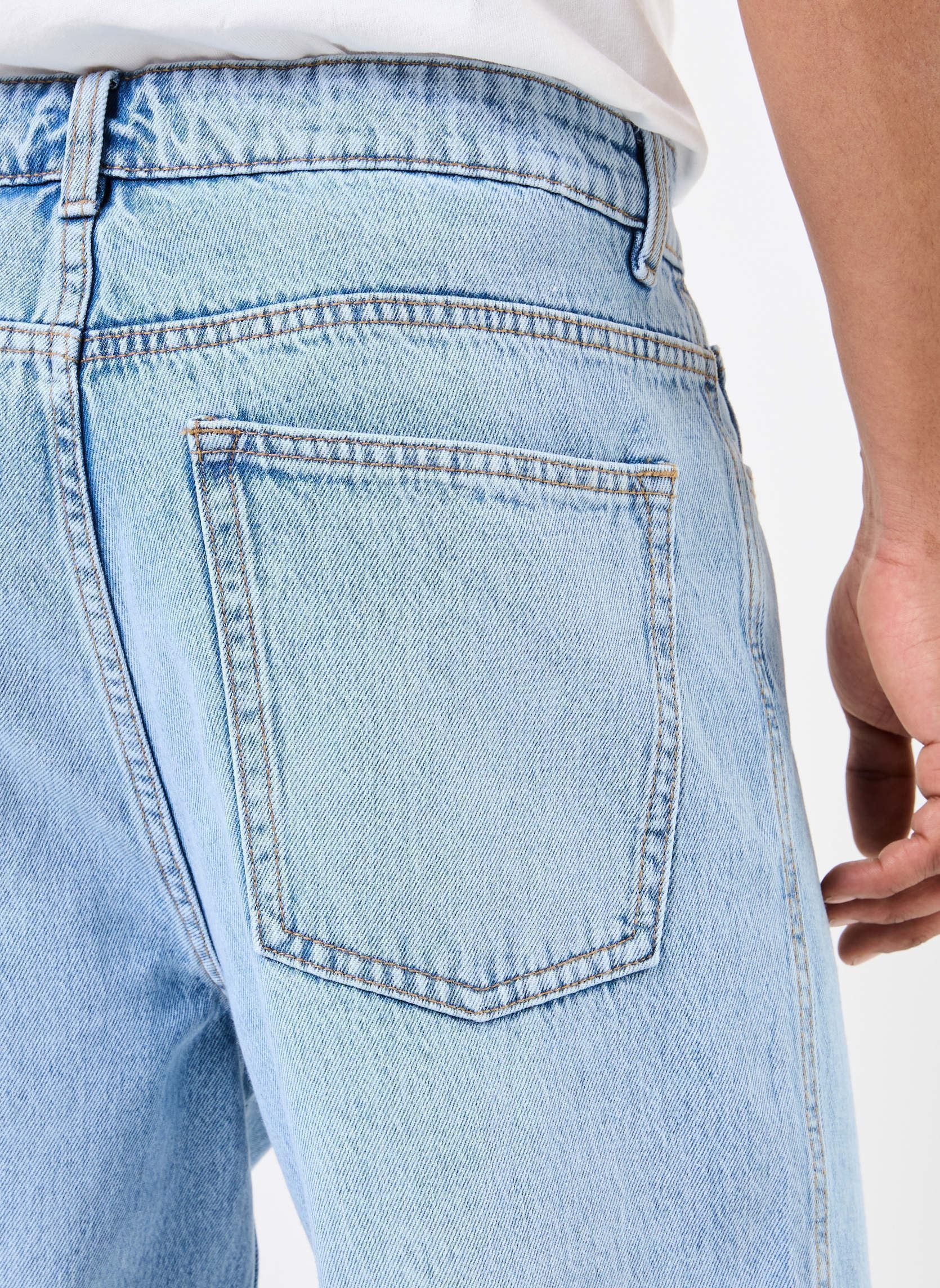 Wijde jeans / Flared Jeans PARISIEN large heren blauw Marvin&Co Wijde jeans / Flared Jeans PARISIEN large heren blauw DENIM SNOW BLEACH