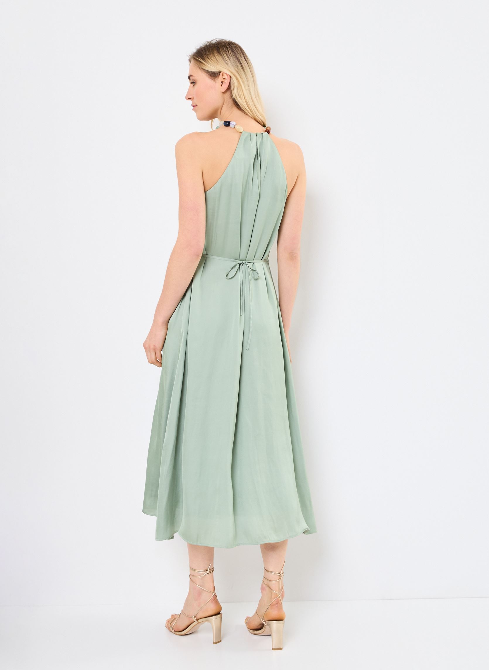 Lange jurken COPELIA dames groen Suncoo Lange jurken COPELIA dames groen Vert d'eau
