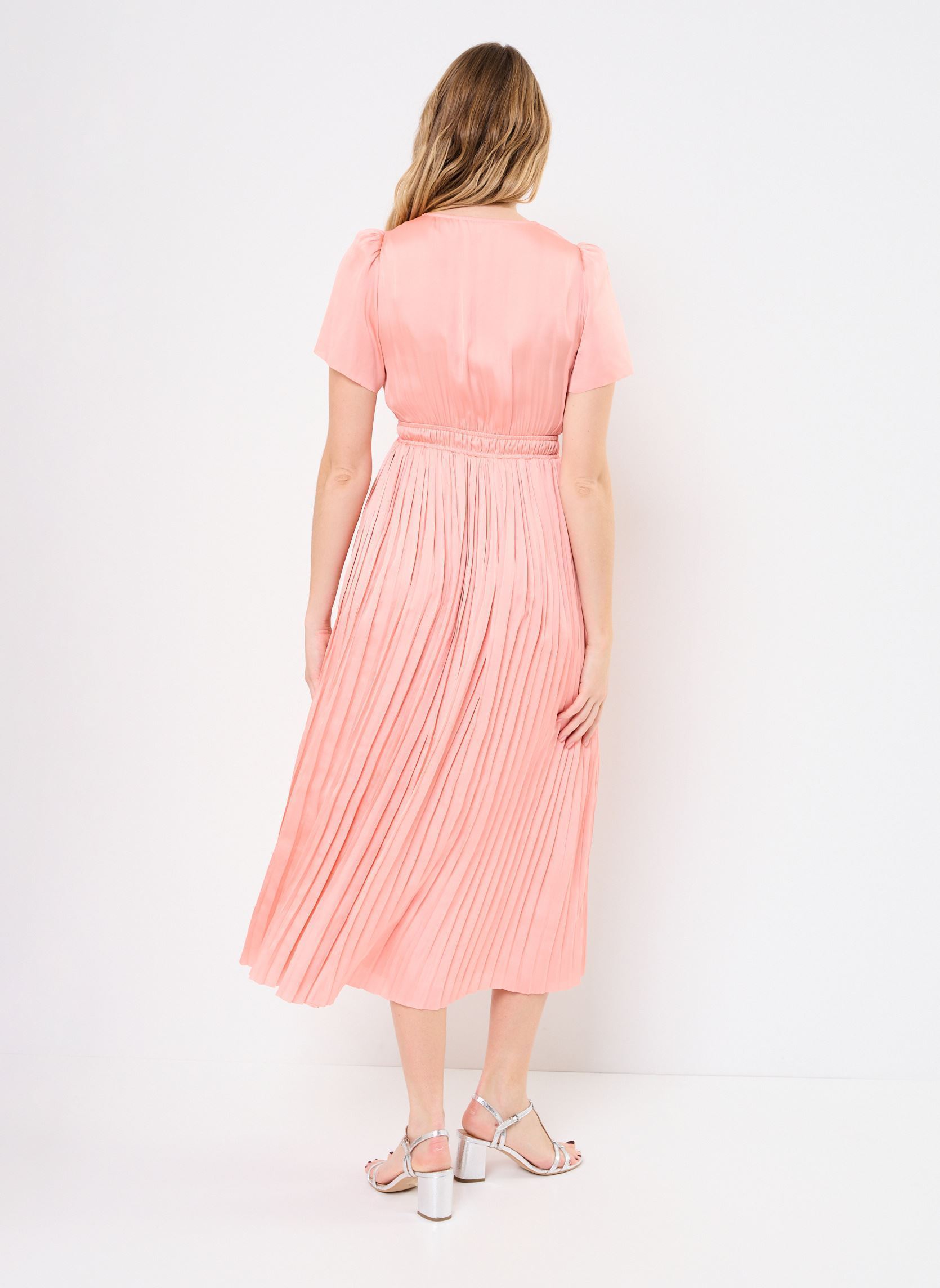 Lange Kleider CYRA damen rosa Suncoo Lange Kleider CYRA damen rosa Blush