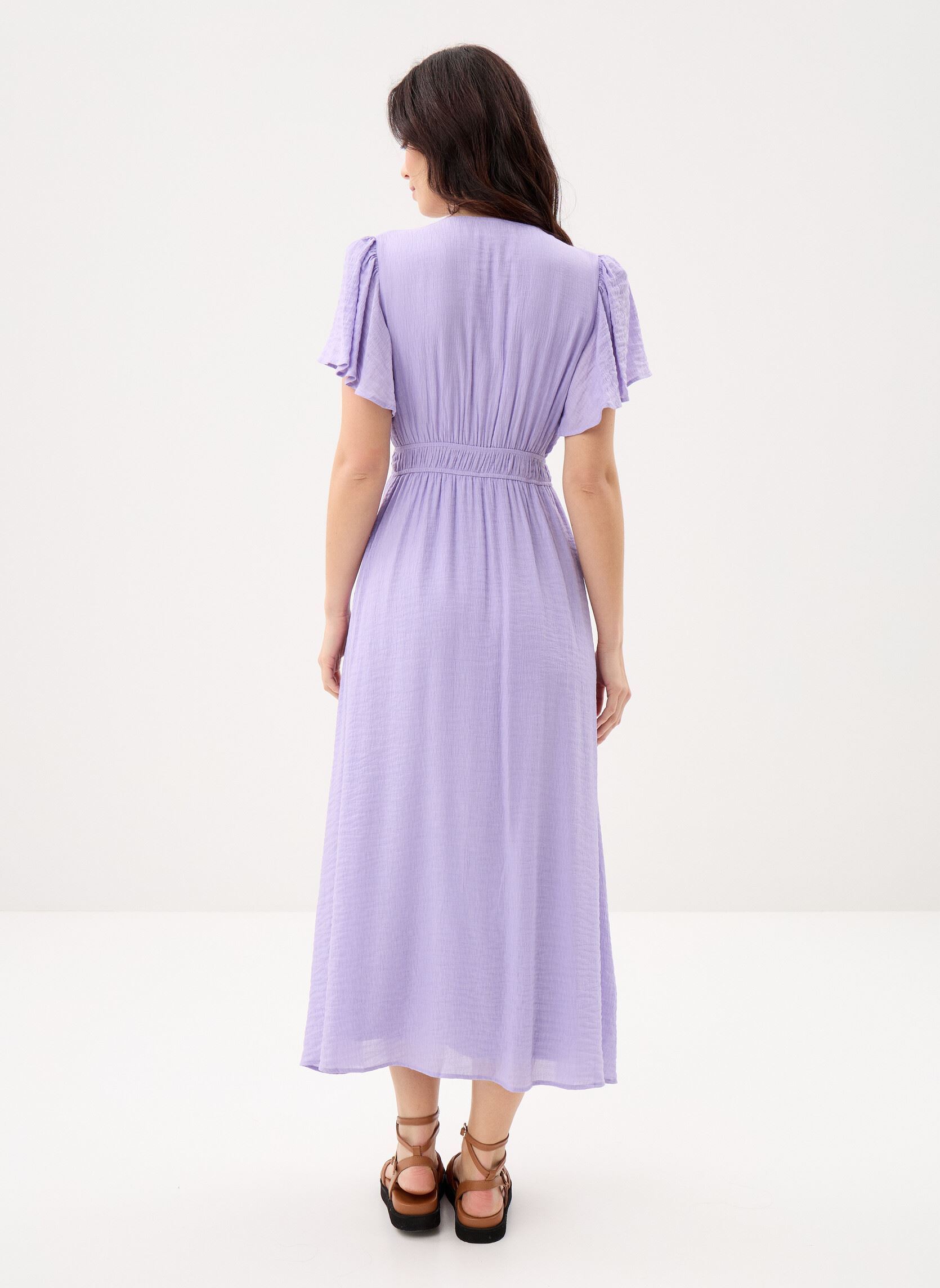Lange jurken CYRA dames paars Suncoo Lange jurken CYRA dames paars Mauve