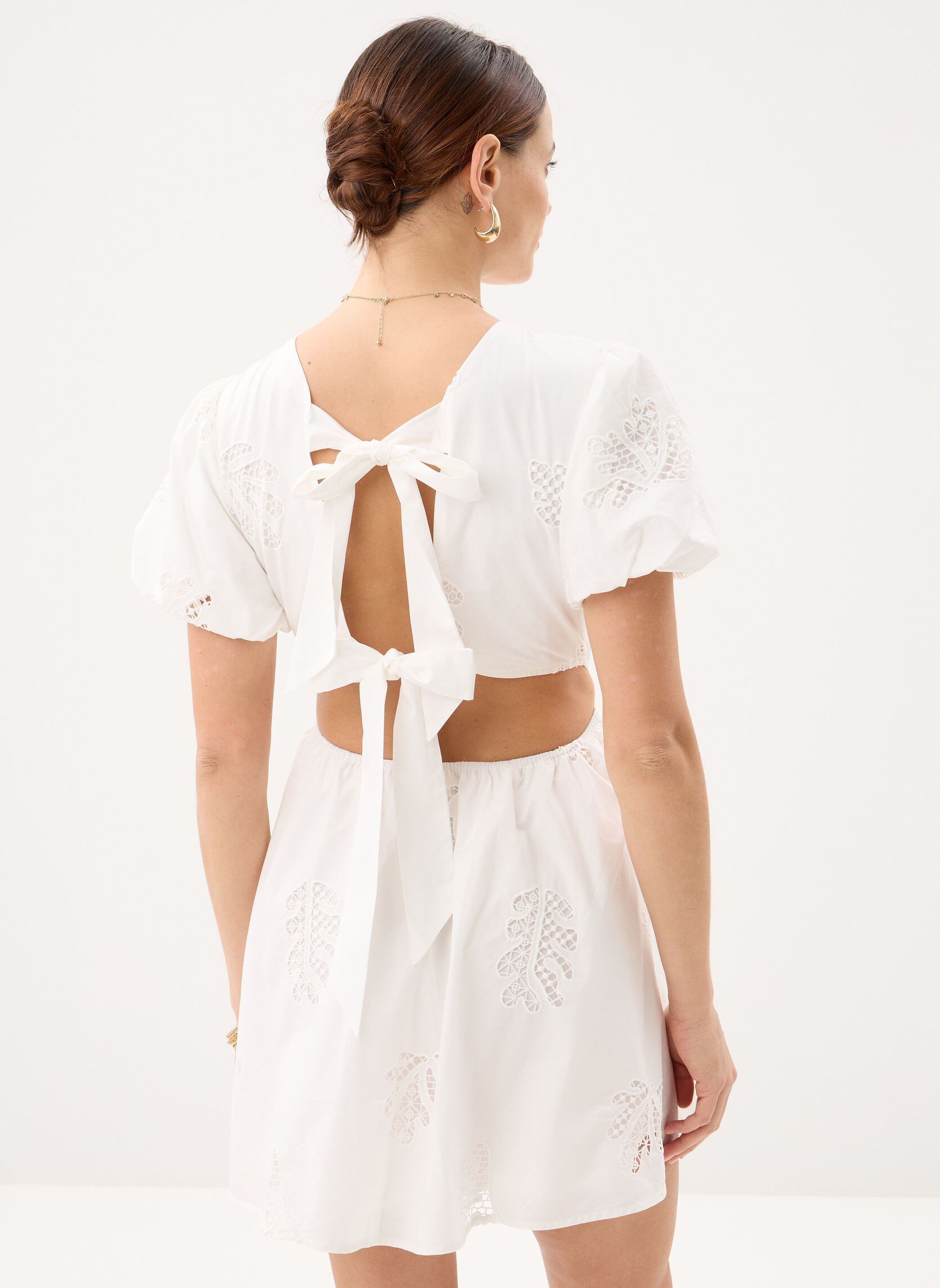 Jurken CELEST dames wit Suncoo Jurken CELEST dames wit Blanc Casse