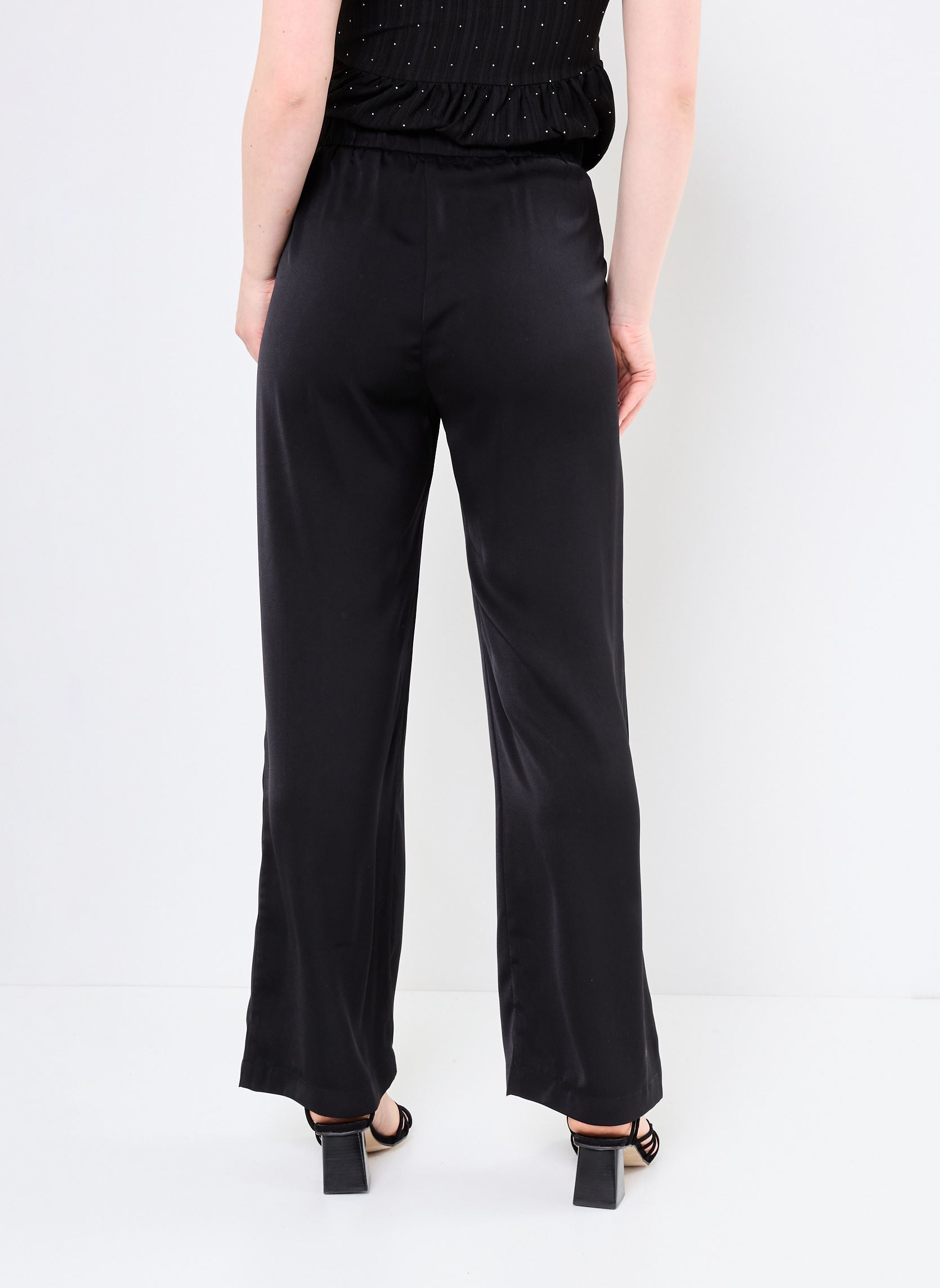Pantaloni larghi Johan 00243 donna nero Suncoo Pantaloni larghi Johan 00243 donna nero Noir