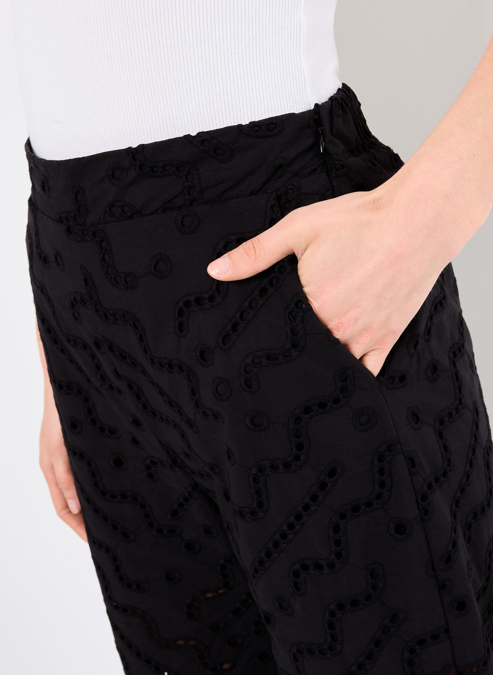 Pantalons larges JANE femme noir Suncoo Pantalons larges JANE femme noir Noir