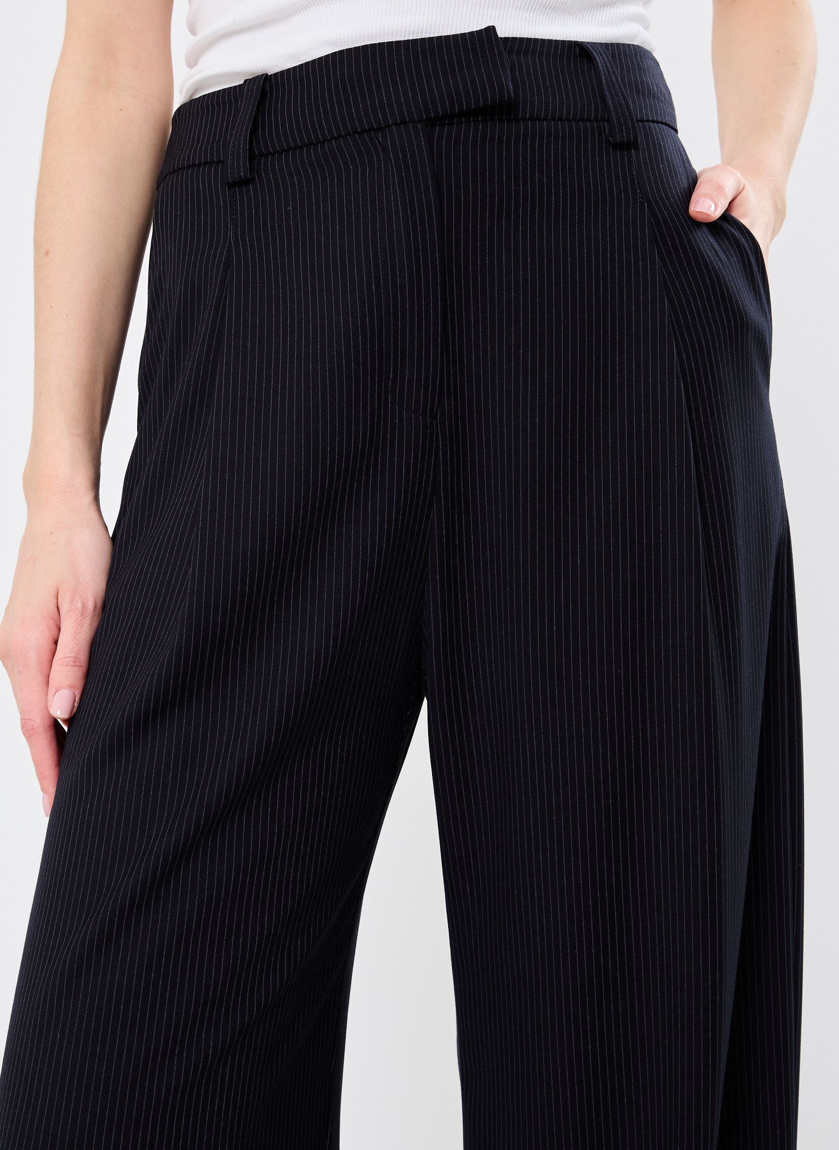 Pantalons larges JASMIN femme bleu Suncoo Pantalons larges JASMIN femme bleu Bleu nuit