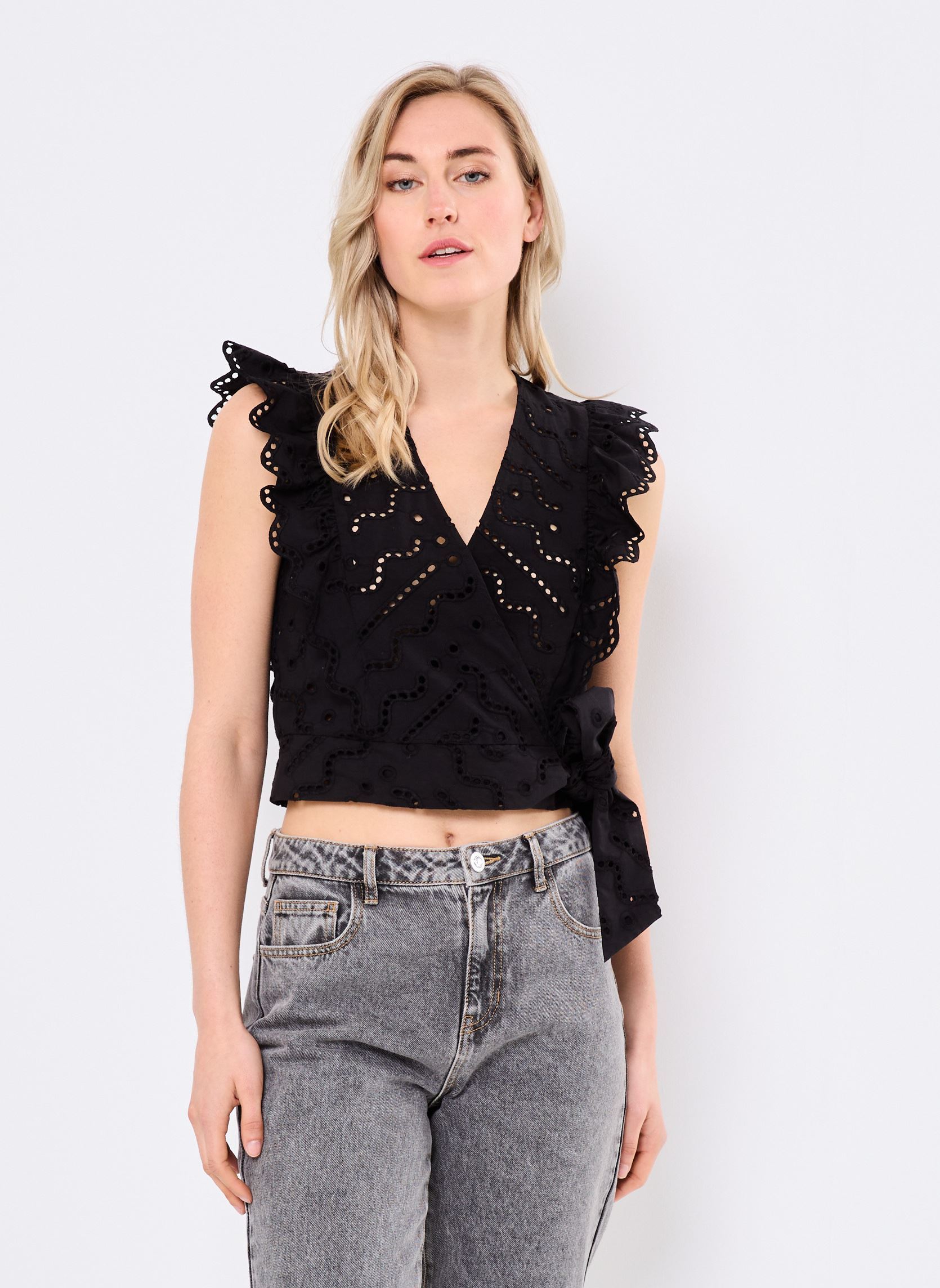 Top LILA donna nero Suncoo Top LILA donna nero NOIR