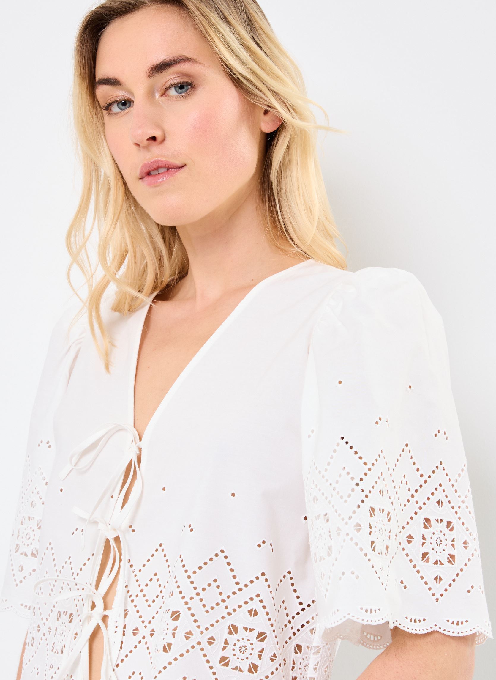 Blouses manches longues LINDA femme blanc Suncoo Blouses manches longues LINDA femme blanc BLANC CASSE