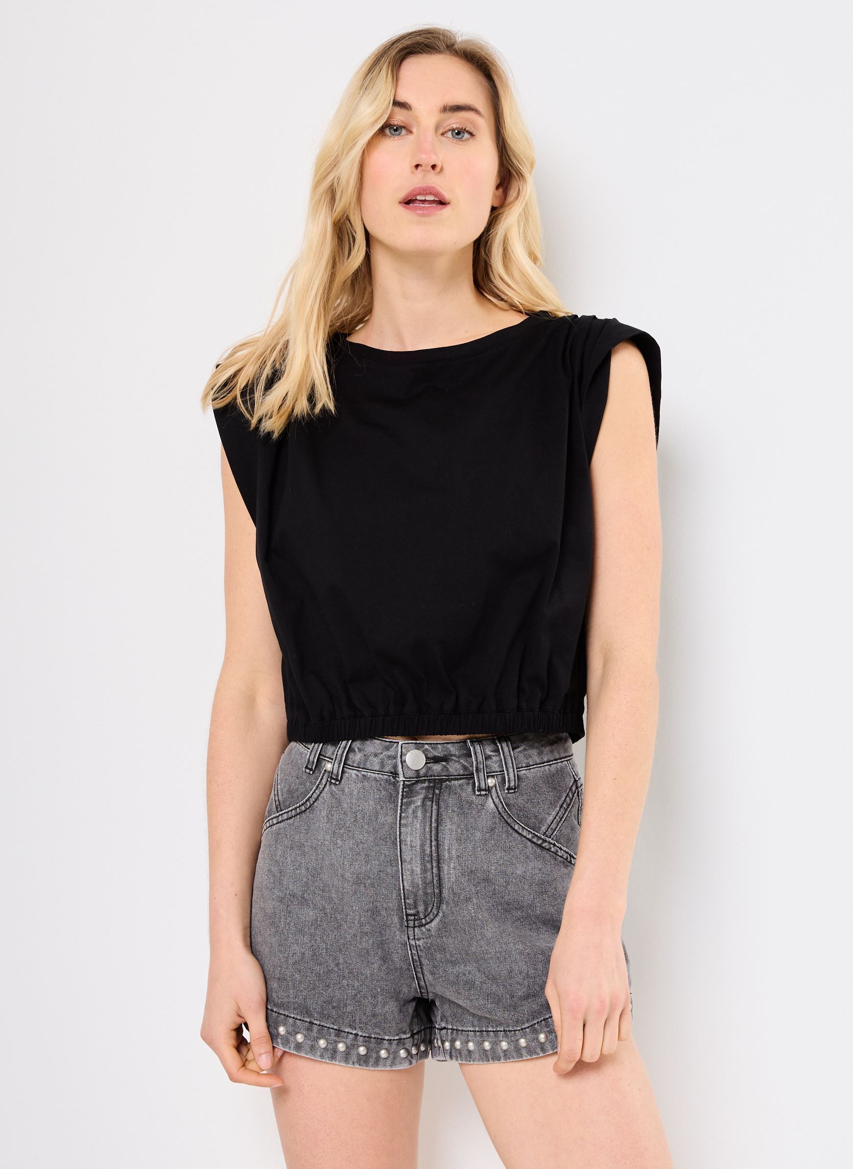 Tops MARCHA femme noir Suncoo Tops MARCHA femme noir Noir