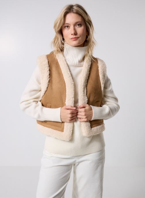 Suncoo Vestes sans manches DUAL femme marron
