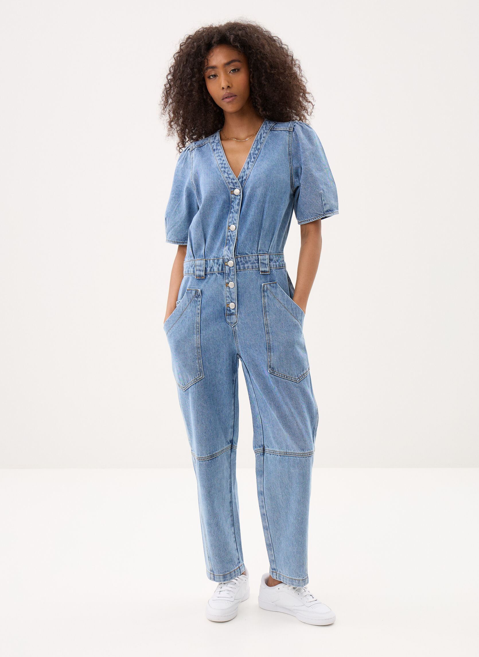Jumpsuits TALIAN damen blau Suncoo Jumpsuits TALIAN damen blau JEANS CLAIR