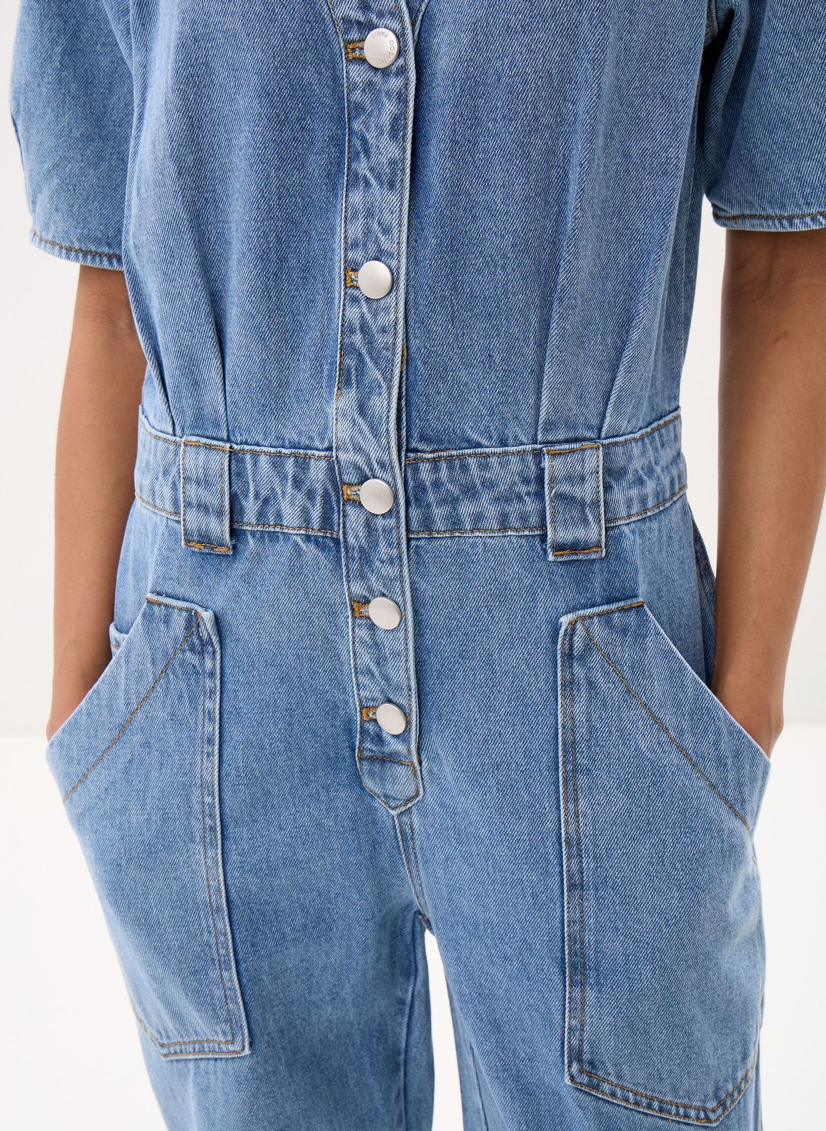 Jumpsuits TALIAN damen blau Suncoo Jumpsuits TALIAN damen blau JEANS CLAIR