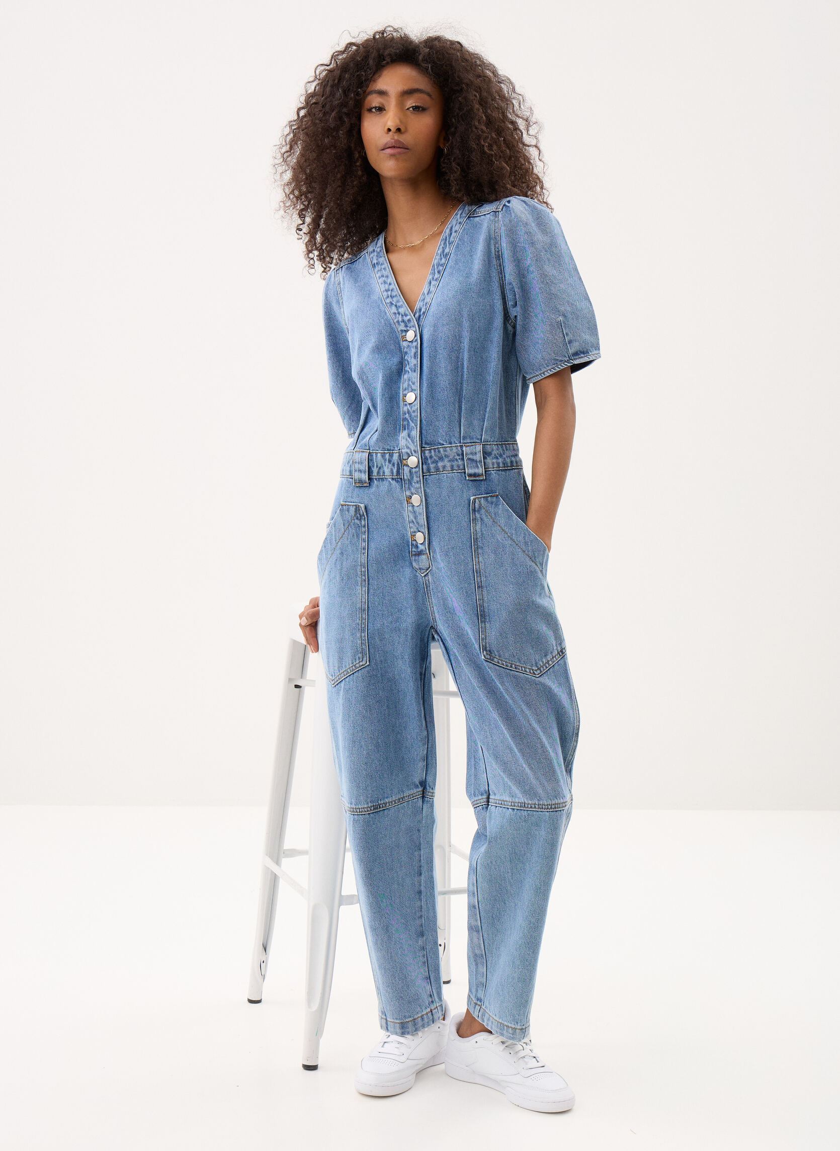 Jumpsuits TALIAN damen blau Suncoo Jumpsuits TALIAN damen blau JEANS CLAIR