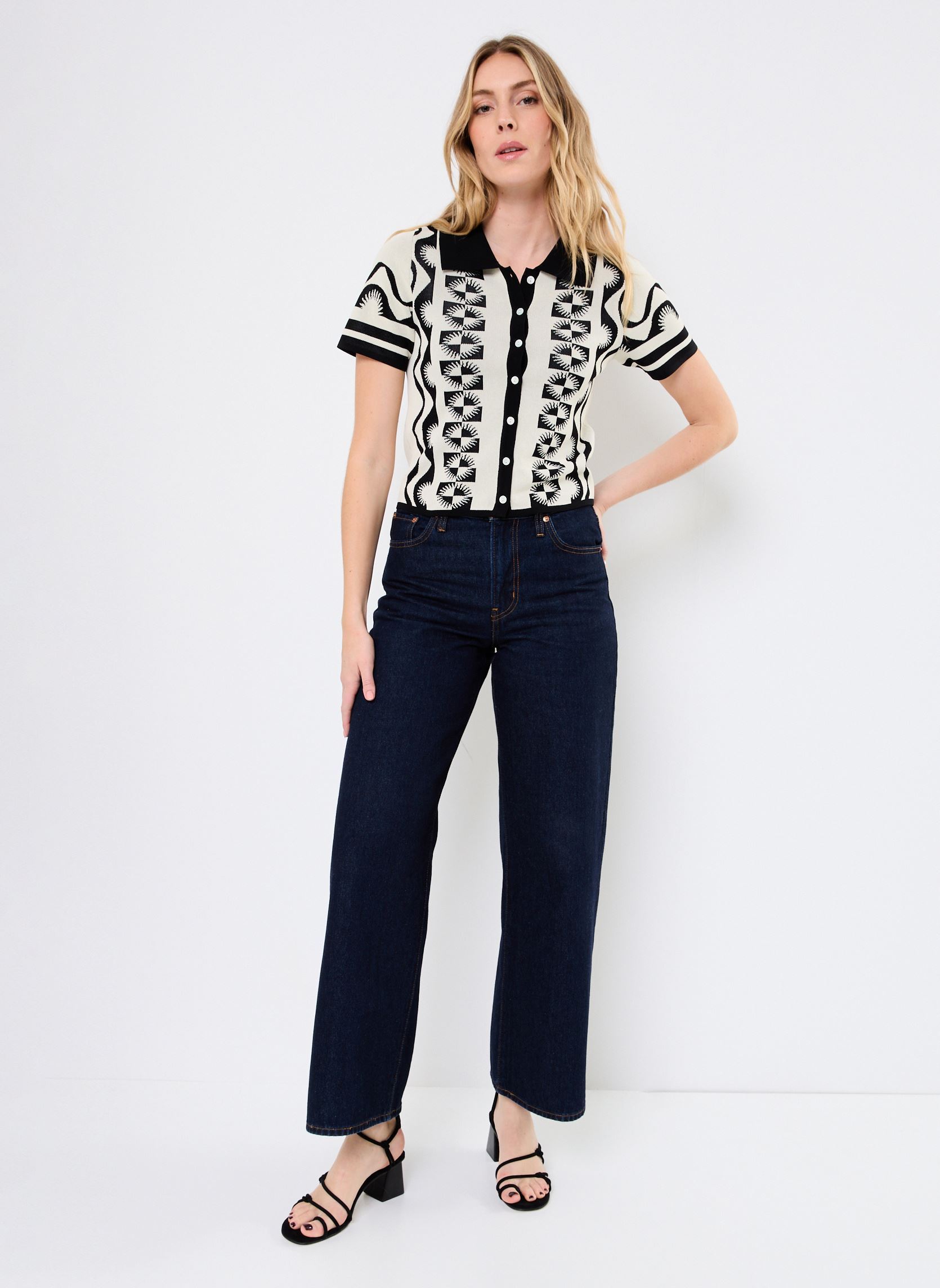 Chemises manches courtes GABERA femme noir Suncoo Chemises manches courtes GABERA femme noir Noir