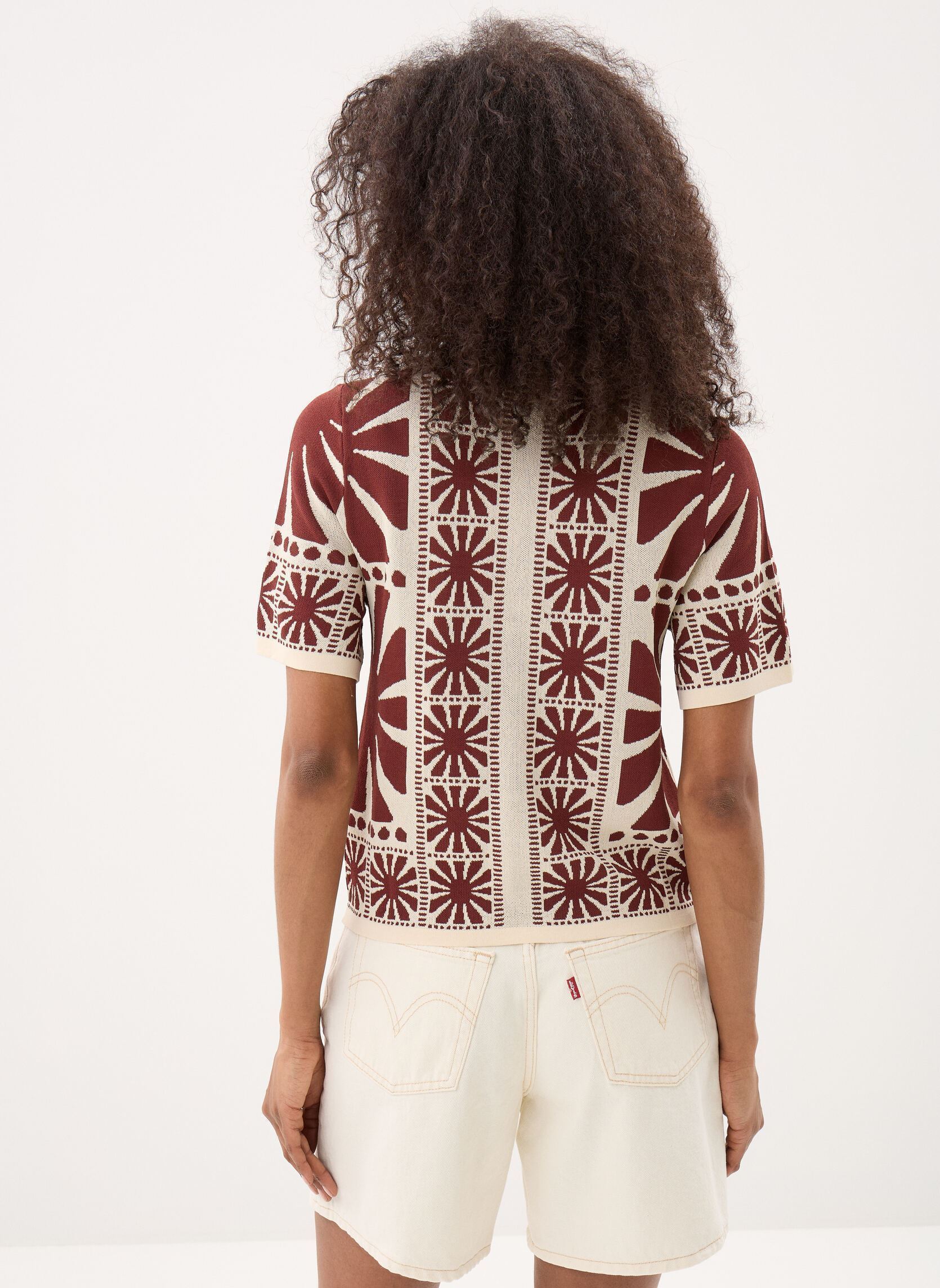 Chemises manches courtes GABERA femme marron Suncoo Chemises manches courtes GABERA femme marron Choco