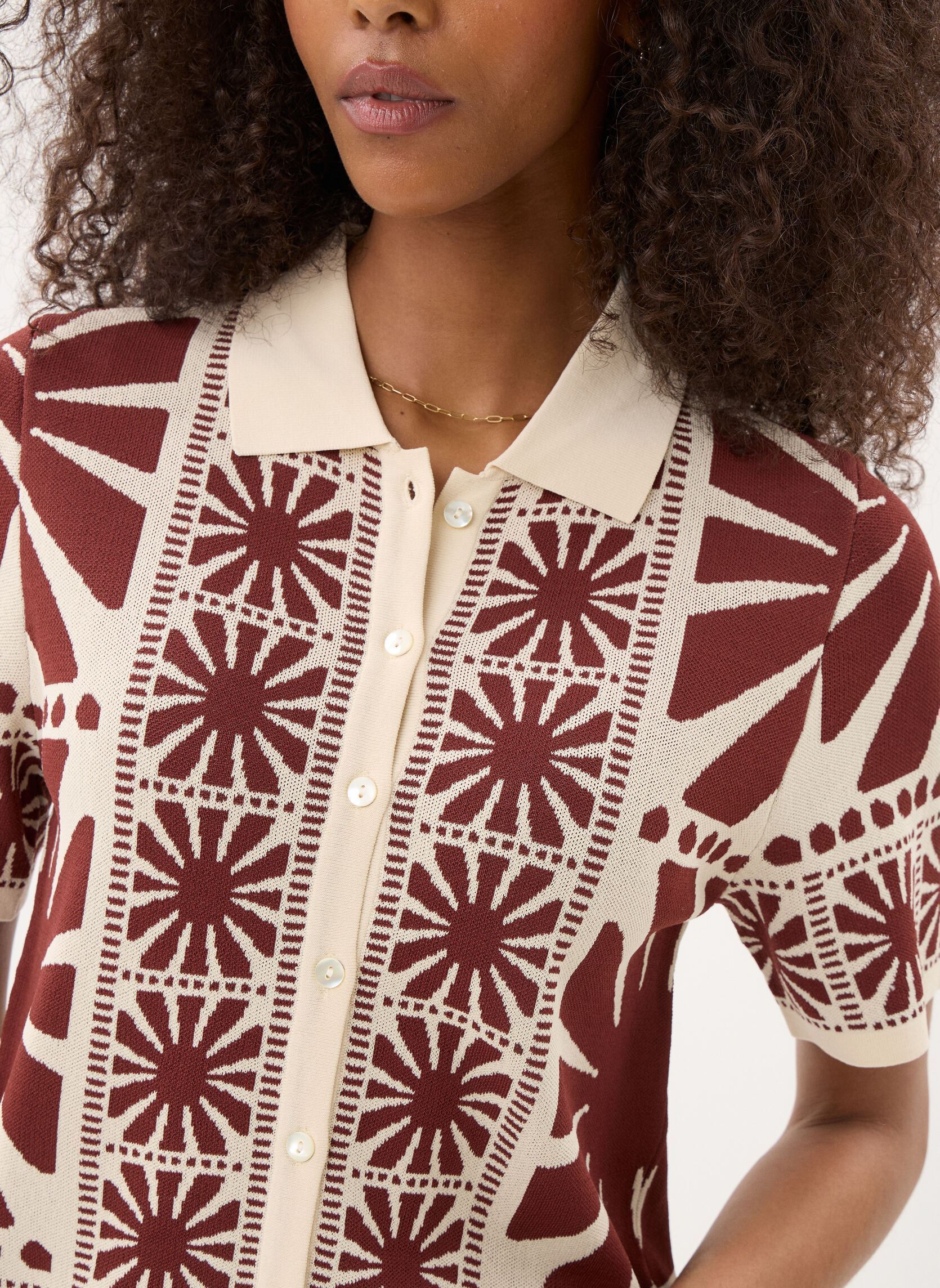 Chemises manches courtes GABERA femme marron Suncoo Chemises manches courtes GABERA femme marron Choco