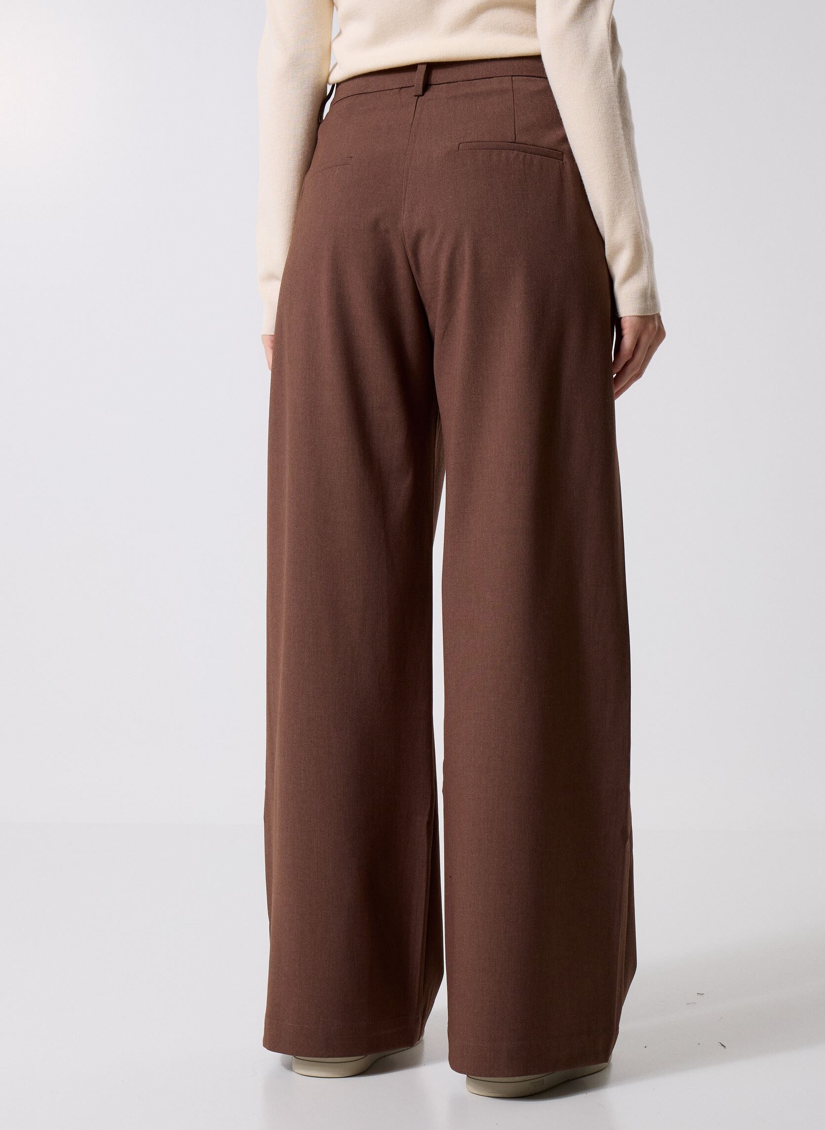Pantalons larges JONAS femme marron Suncoo Pantalons larges JONAS femme marron TAUPE