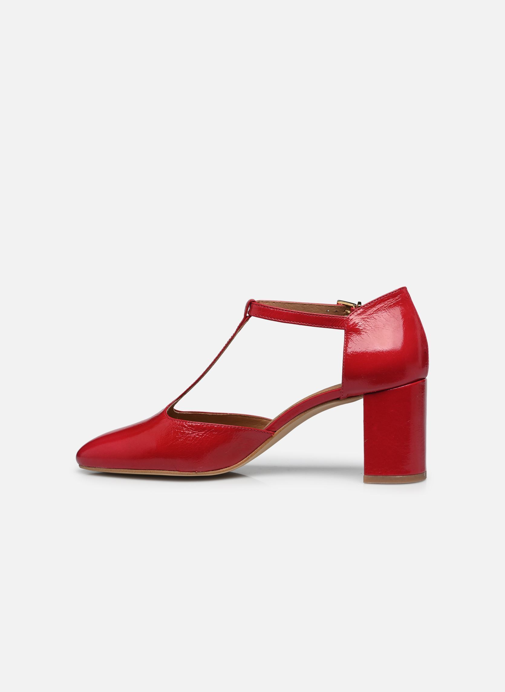 Pumps Esolo - Cuir Vernis plissé damen rot Georgia Rose Pumps Esolo - Cuir Vernis plissé damen rot ROUGE