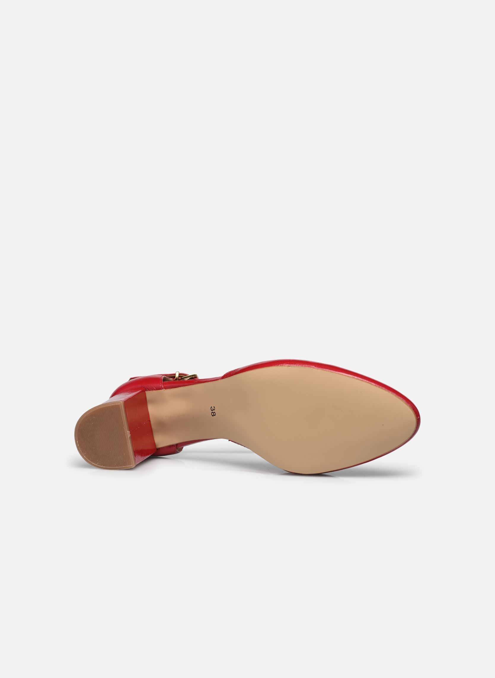 Pumps Esolo - Cuir Vernis plissé damen rot Georgia Rose Pumps Esolo - Cuir Vernis plissé damen rot ROUGE
