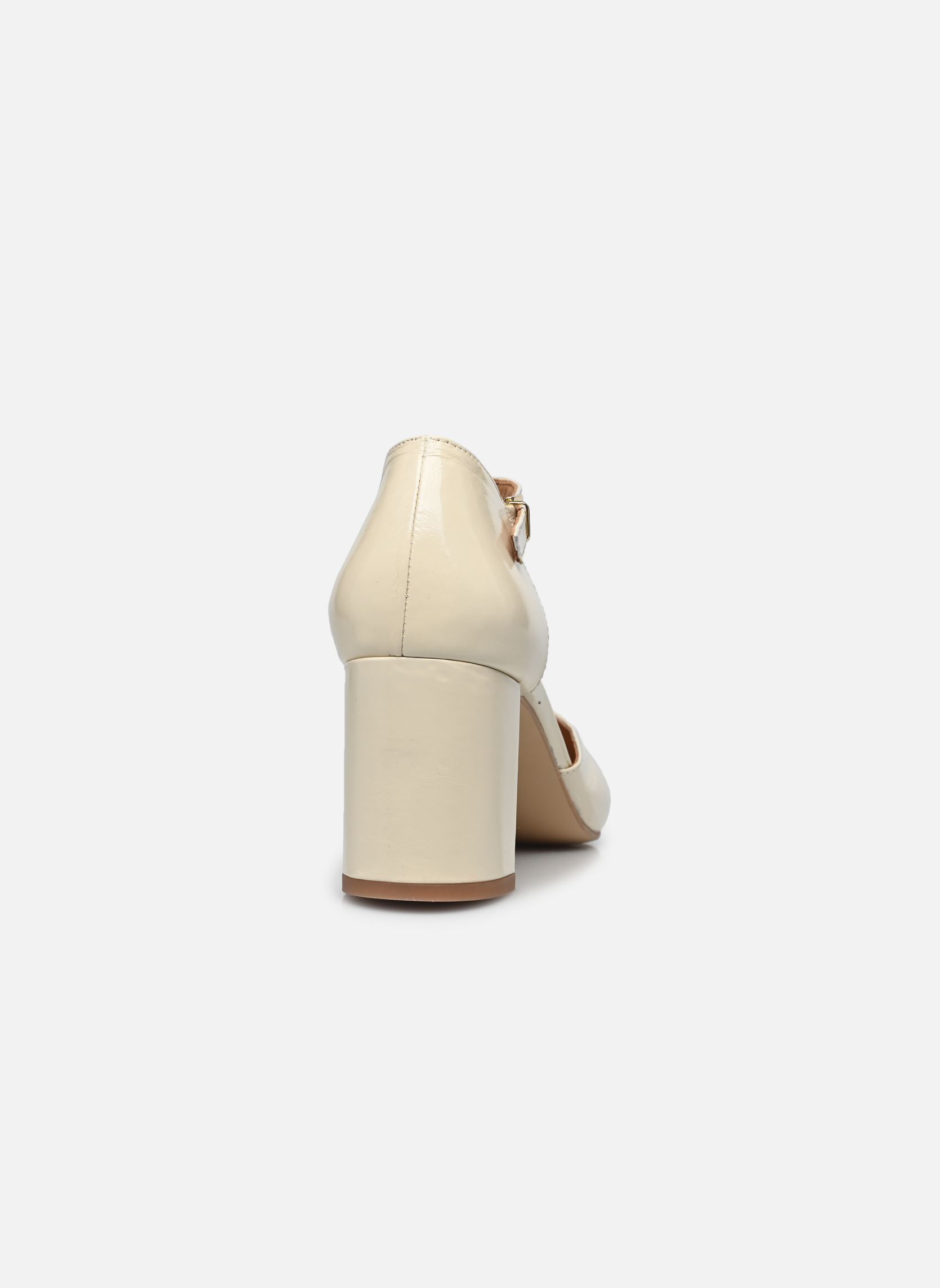 Pumps Esolo - Cuir Vernis plissé damen weiß Georgia Rose Pumps Esolo - Cuir Vernis plissé damen weiß BLANC/ECRU
