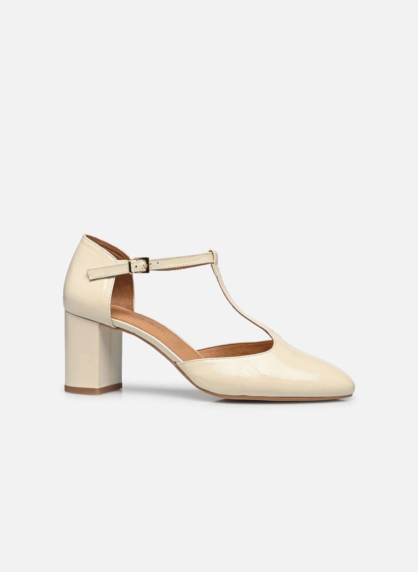 Pumps Esolo - Cuir Vernis plissé damen weiß Georgia Rose Pumps Esolo - Cuir Vernis plissé damen weiß BLANC/ECRU