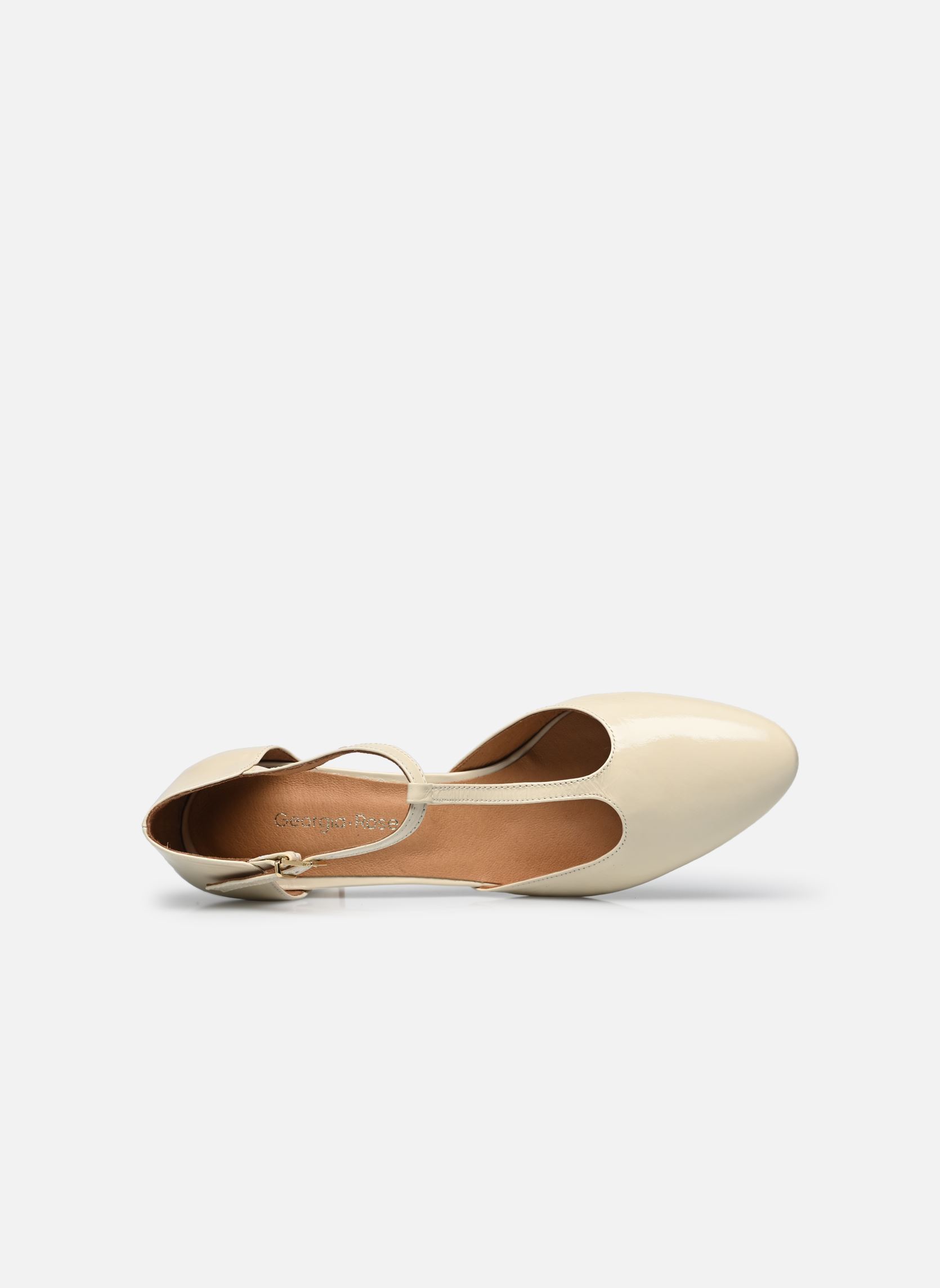 Pumps Esolo - Cuir Vernis plissé damen weiß Georgia Rose Pumps Esolo - Cuir Vernis plissé damen weiß BLANC/ECRU