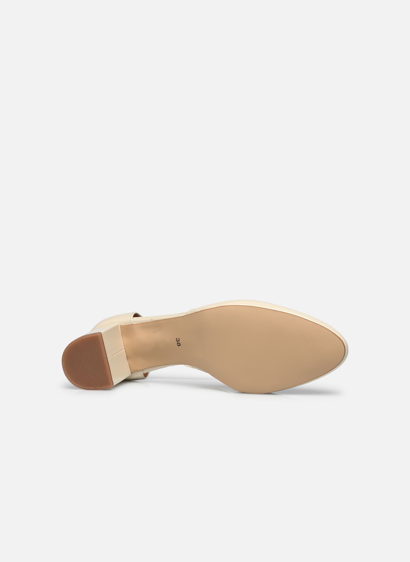 Pumps Esolo - Cuir Vernis plissé damen weiß Georgia Rose Pumps Esolo - Cuir Vernis plissé damen weiß BLANC/ECRU