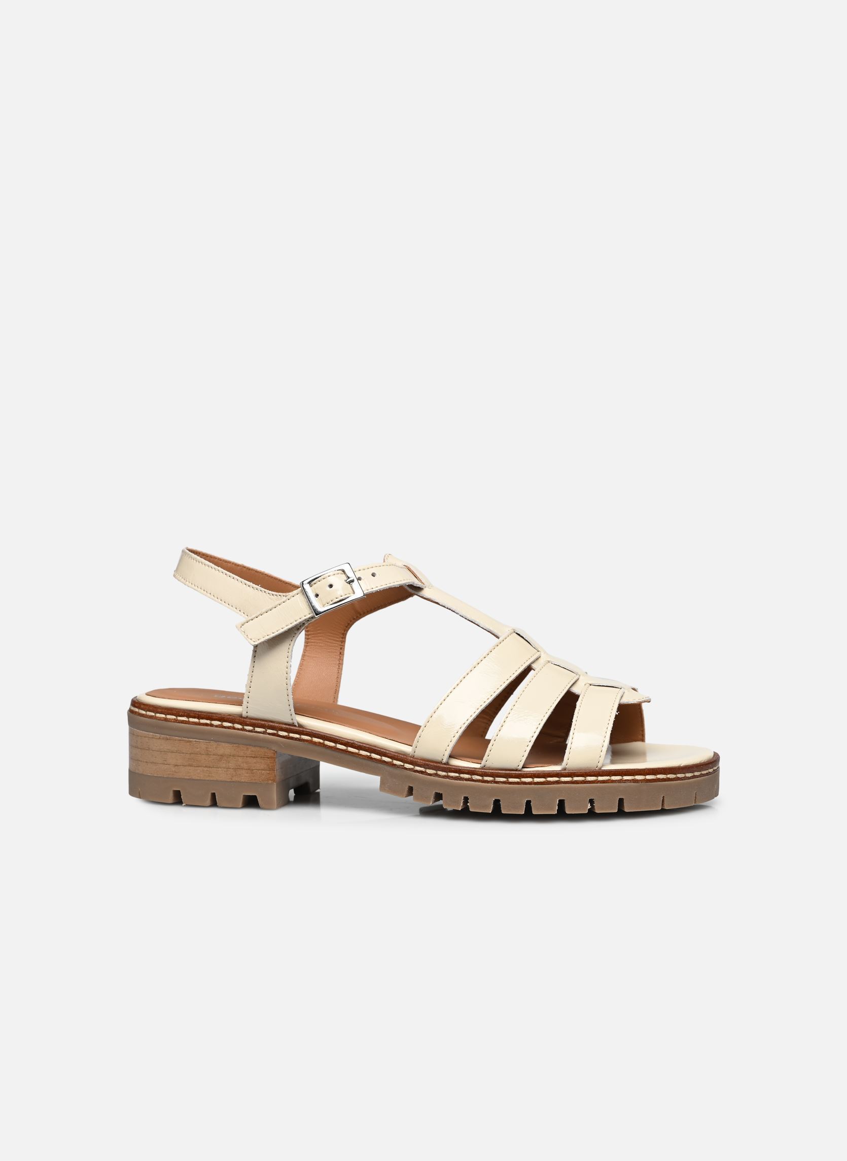 Flache Sandalen Erala - sandales damen weiß Georgia Rose Flache Sandalen Erala - sandales damen weiß BLANC/ECRU