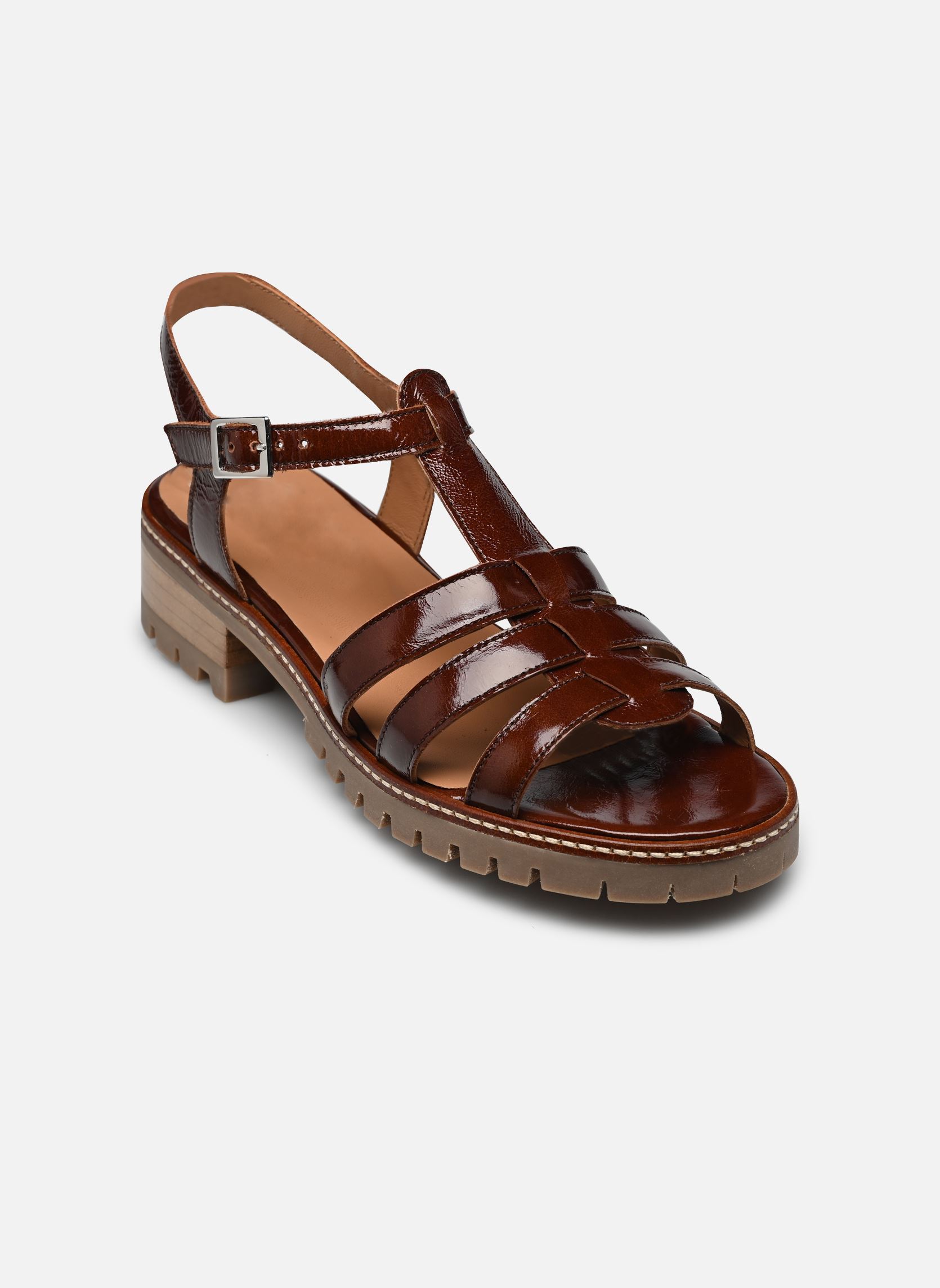 Sandalias planas Erala - sandales mujer marrón Georgia Rose Sandalias planas Erala - sandales mujer marrón Chocolat