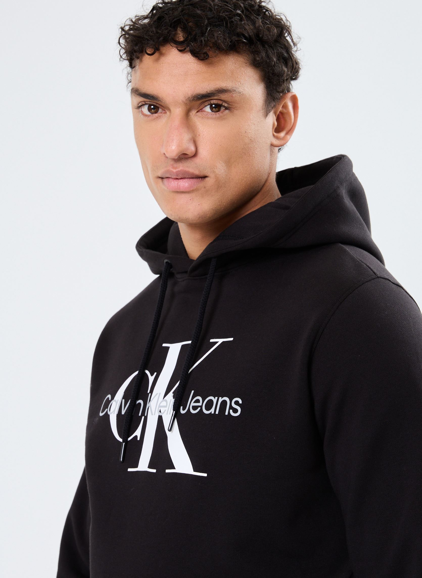 Felpe con cappuccio Core Monologo Hoodie J30J320934 uomo nero Calvin Klein Jeans Felpe con cappuccio Core Monologo Hoodie J30J320934 uomo nero CK BLACK