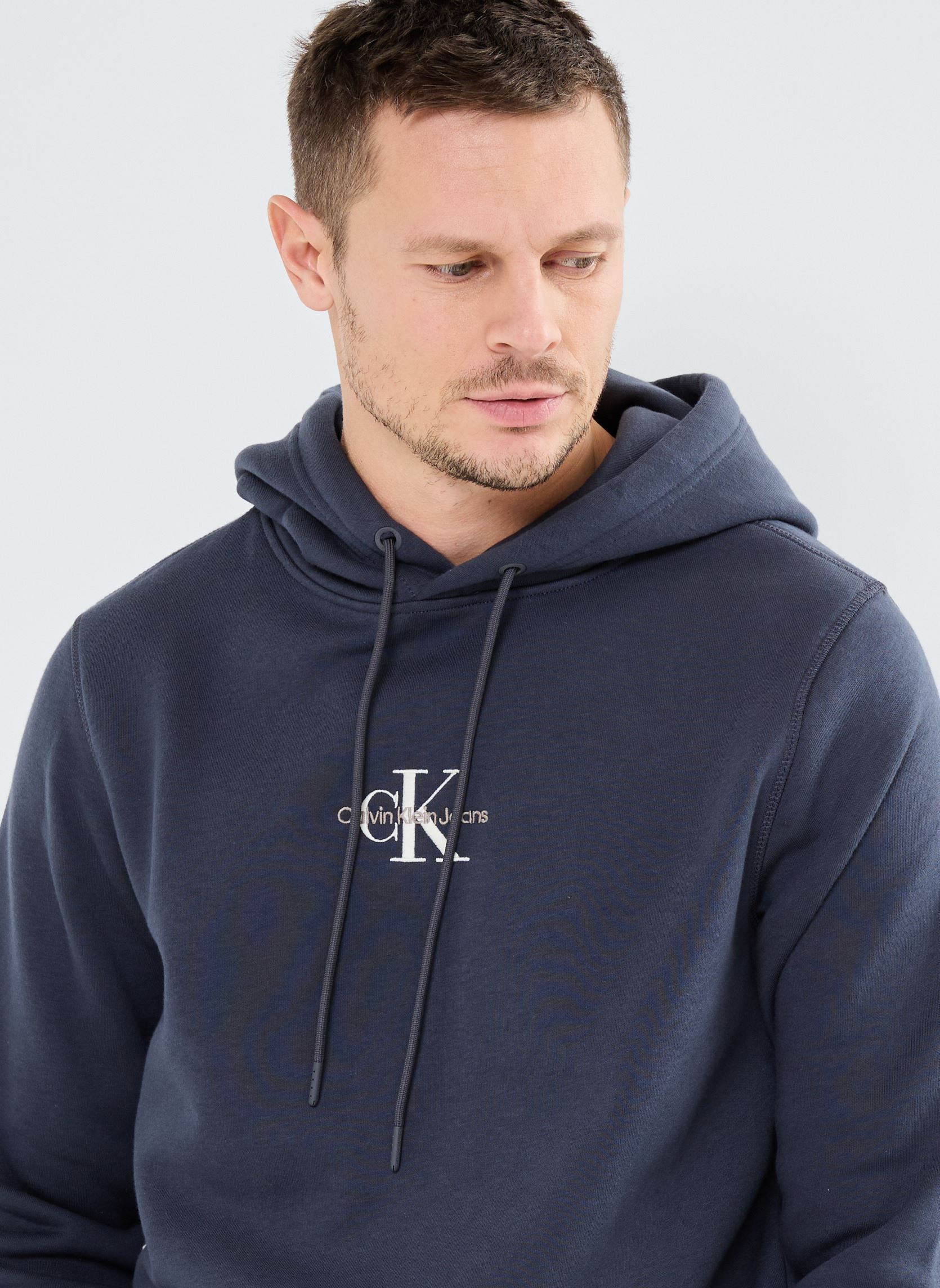 Kapuzenpullover Monologo Hoodie J30J325629 herren schwarz Calvin Klein Jeans Kapuzenpullover Monologo Hoodie J30J325629 herren schwarz EBONY