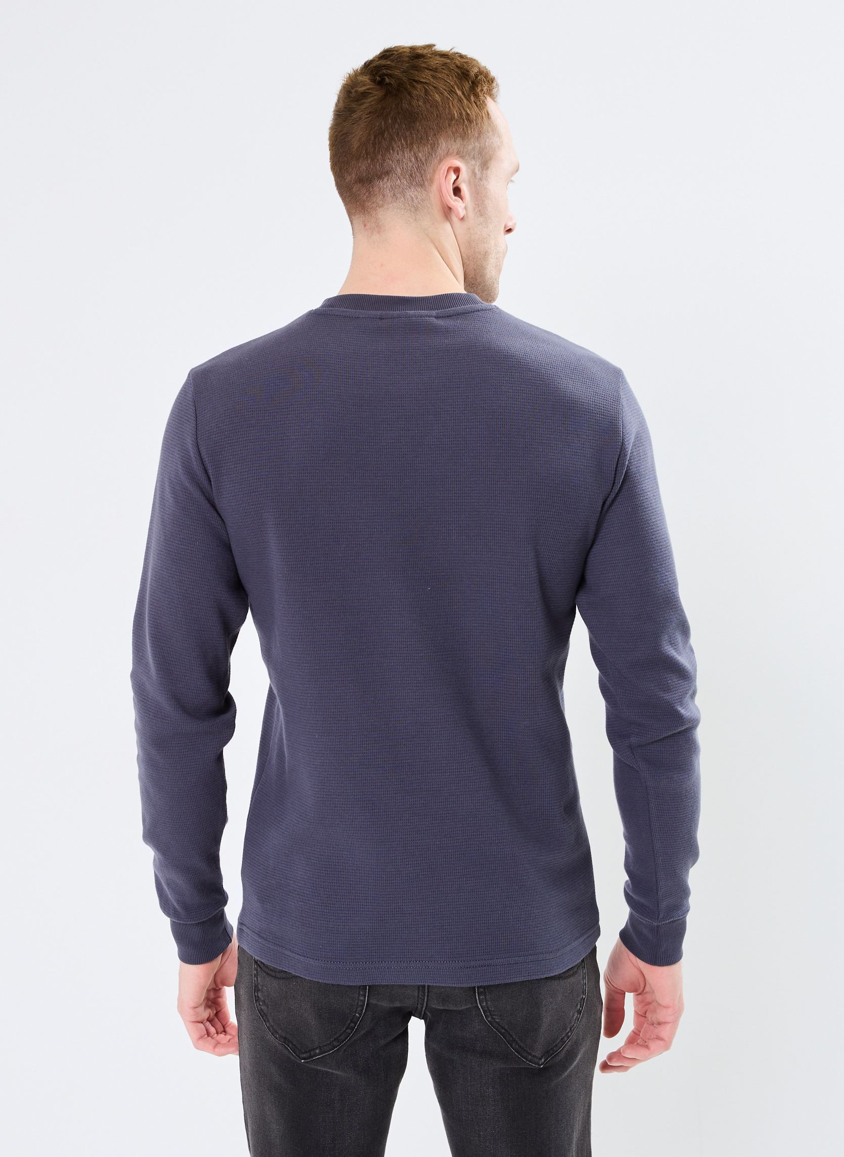 Langarm-T-Shirts Woven Label Waffle L J30J327117 herren blau Calvin Klein Jeans Langarm-T-Shirts Woven Label Waffle L J30J327117 herren blau INDIA INK
