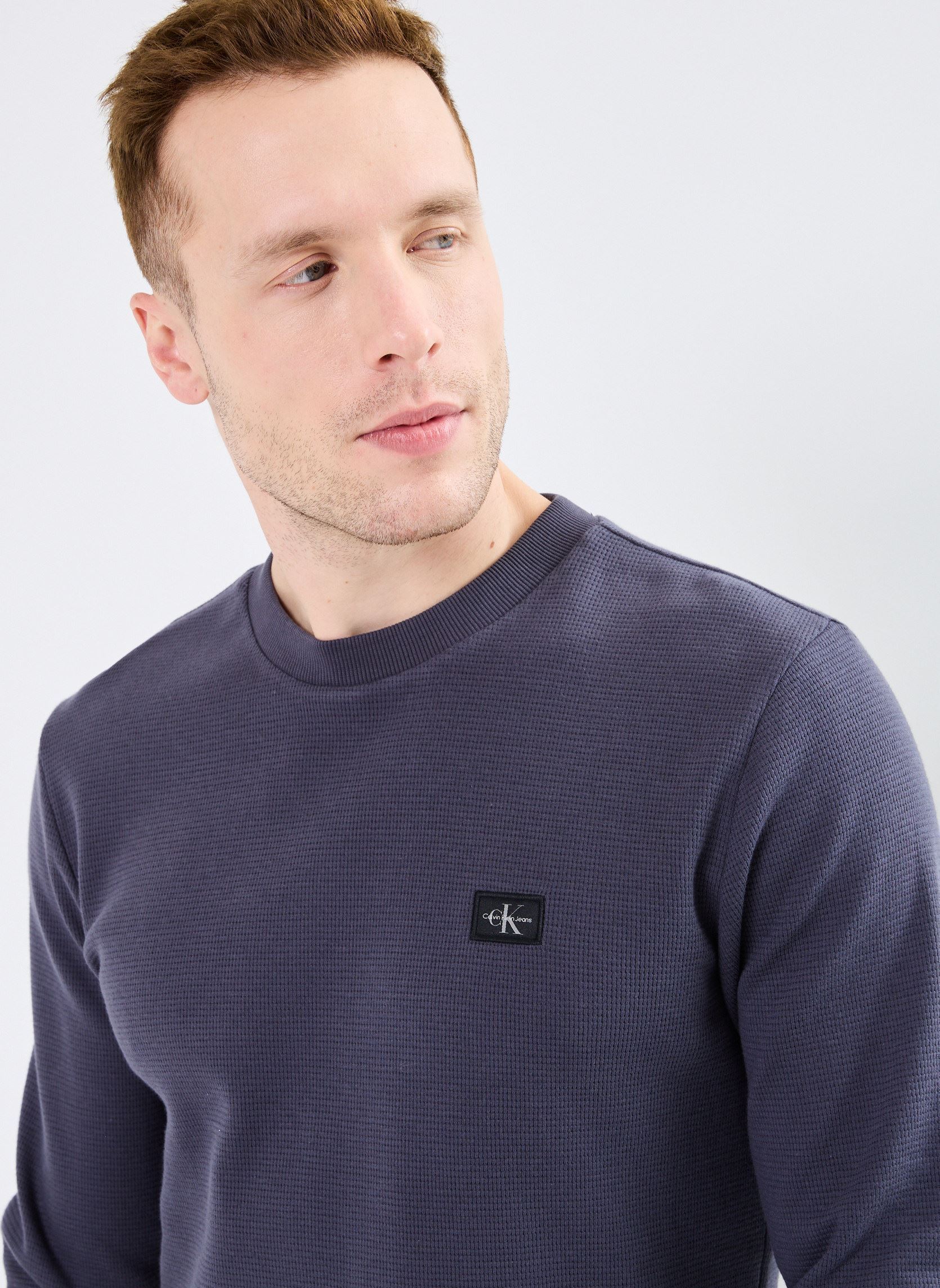 Langarm-T-Shirts Woven Label Waffle L J30J327117 herren blau Calvin Klein Jeans Langarm-T-Shirts Woven Label Waffle L J30J327117 herren blau INDIA INK