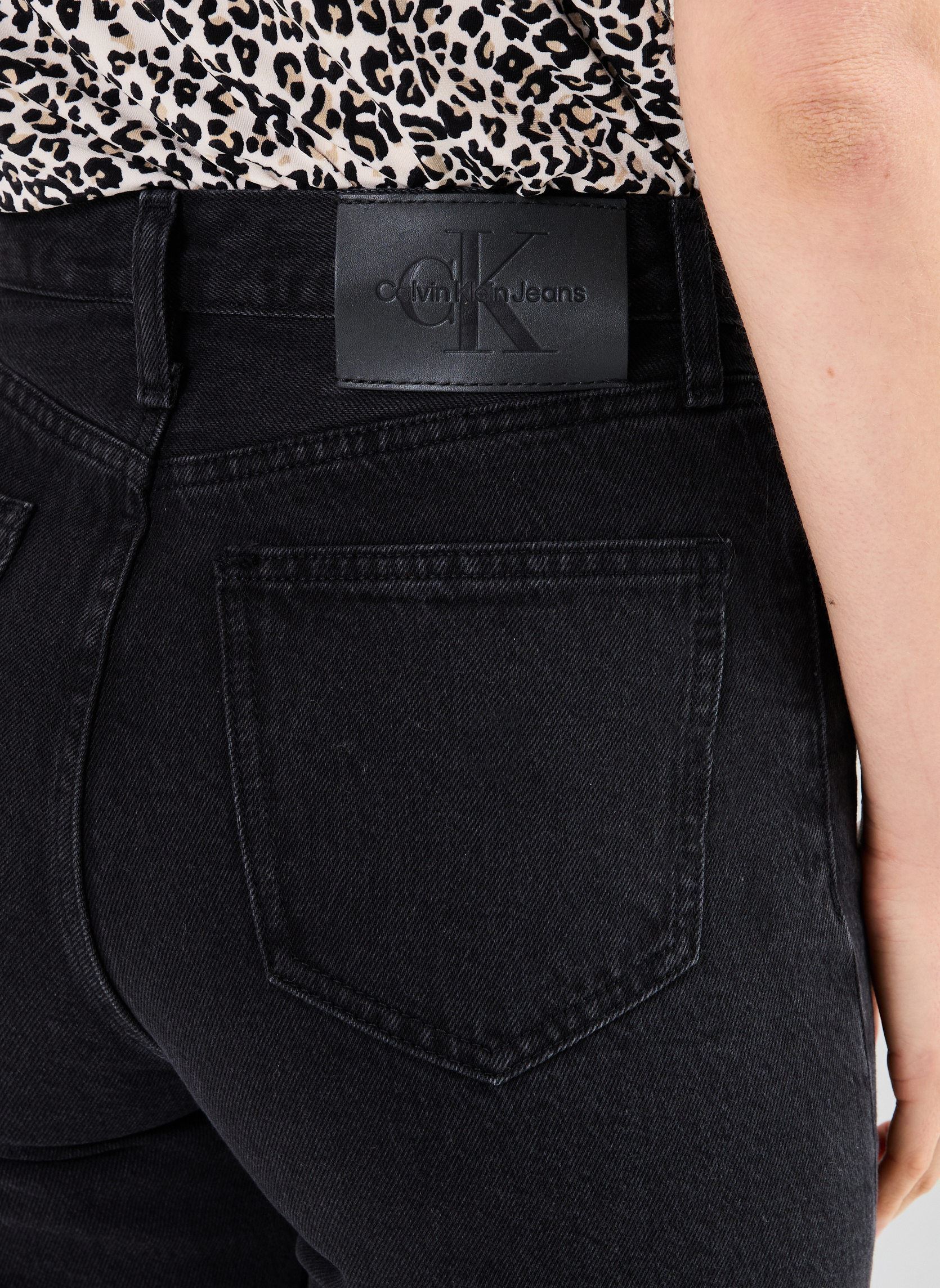 Jeans droit High Rise Straight J20J224505 femme noir Calvin Klein Jeans Jeans droit High Rise Straight J20J224505 femme noir DENIM BLACK
